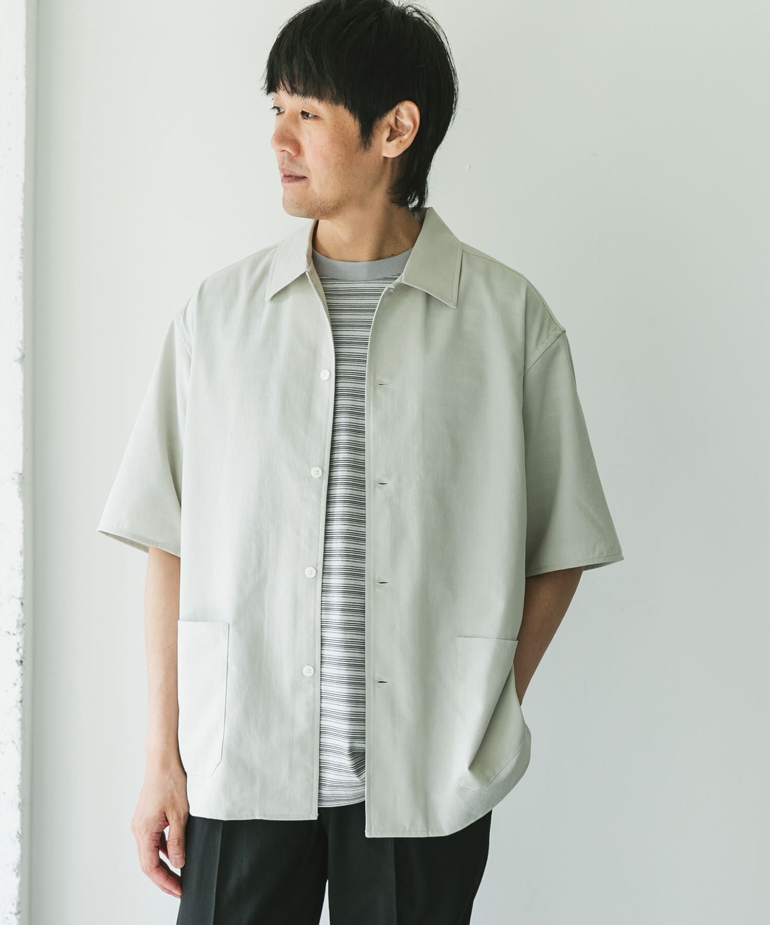 URBAN RESEARCH DOORS「『XLサイズ/WEB限定』『UR TECH DRYLUXE』SHORT-SLEEVE SHIRTS」|シャツ・ブラウス|