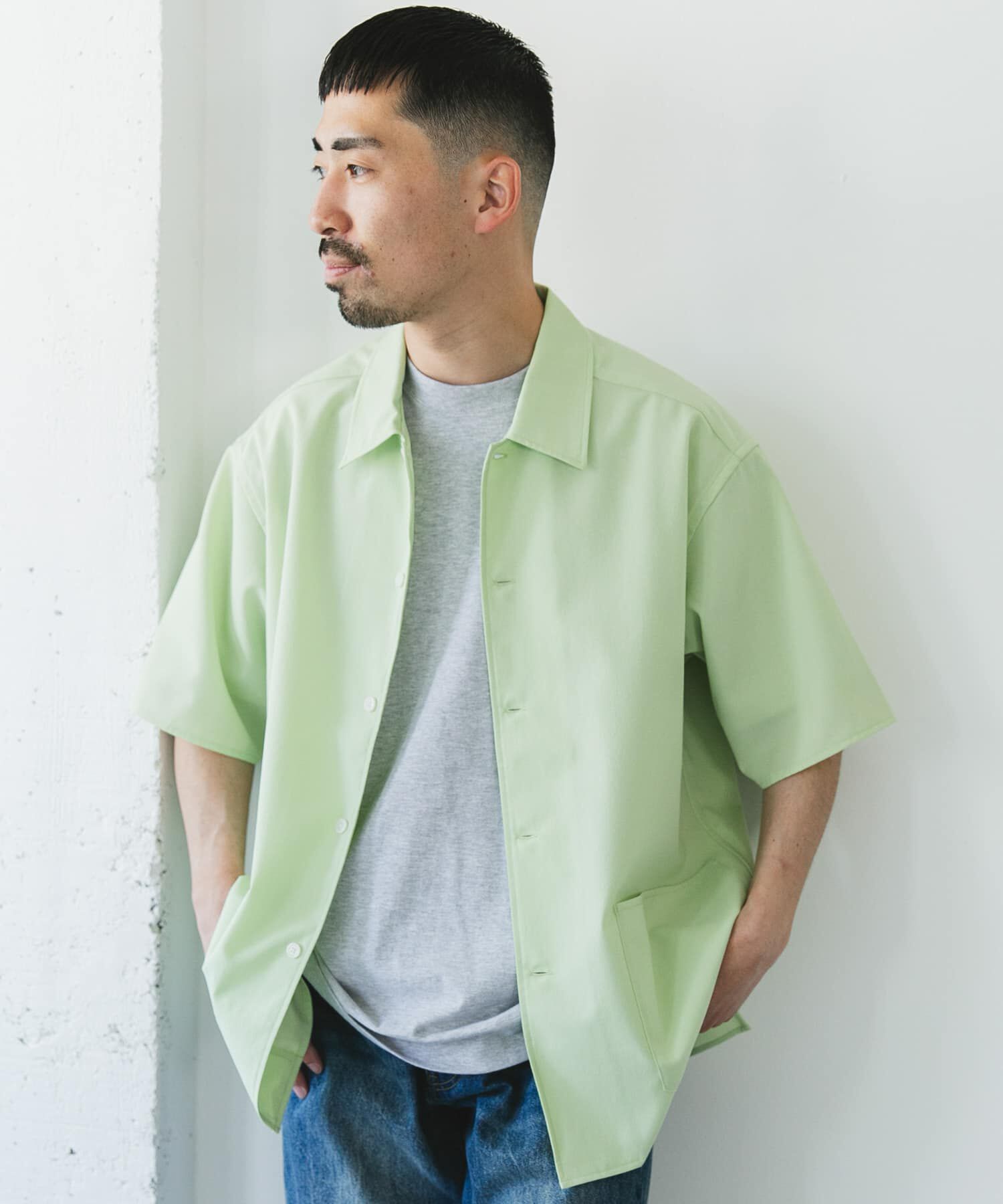 URBAN RESEARCH DOORS「『XLサイズ/WEB限定』『UR TECH DRYLUXE』SHORT-SLEEVE SHIRTS」|シャツ・ブラウス|
