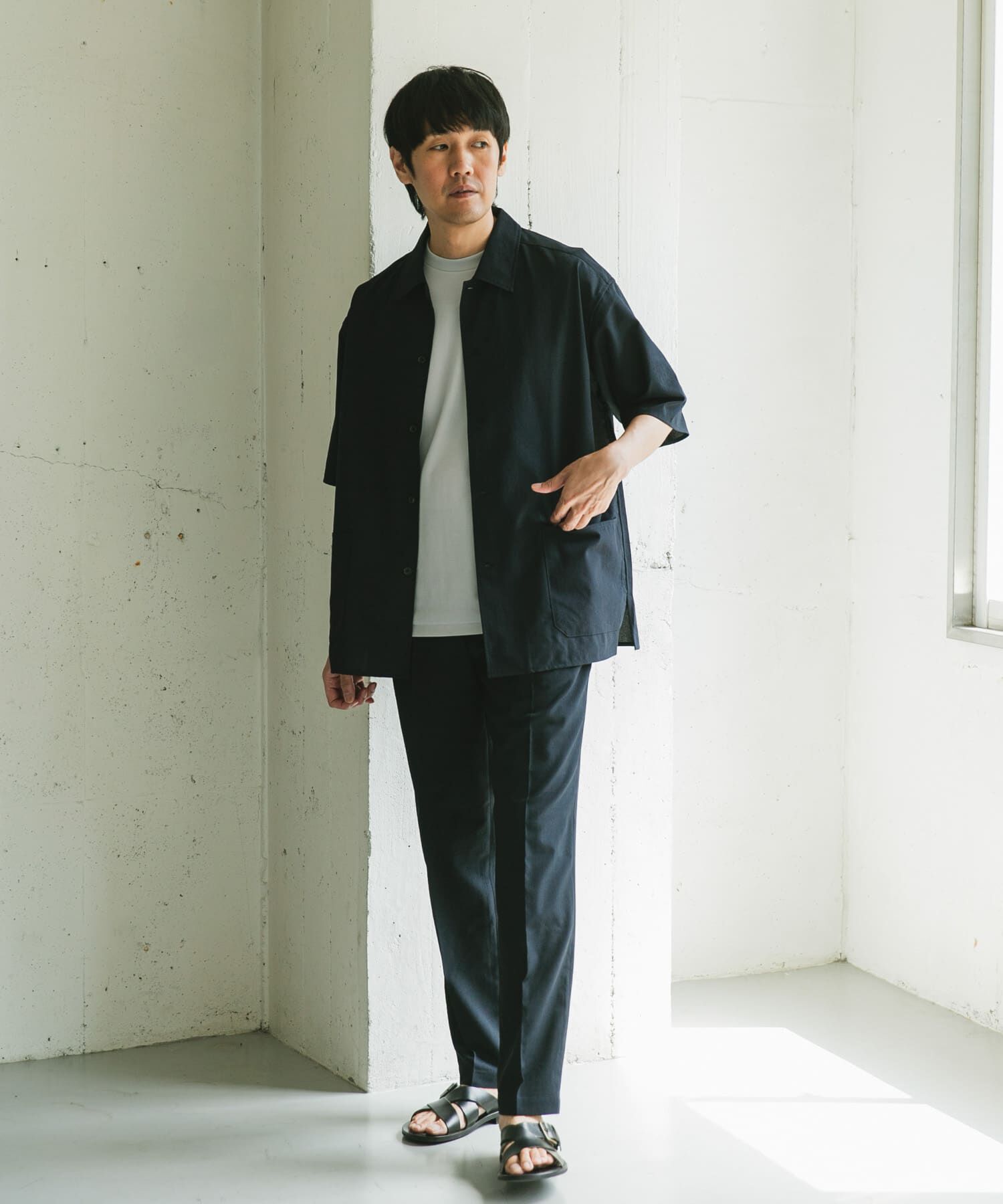 URBAN RESEARCH DOORS「『XLサイズ/WEB限定』『UR TECH DRYLUXE』SHORT-SLEEVE SHIRTS」|シャツ・ブラウス|