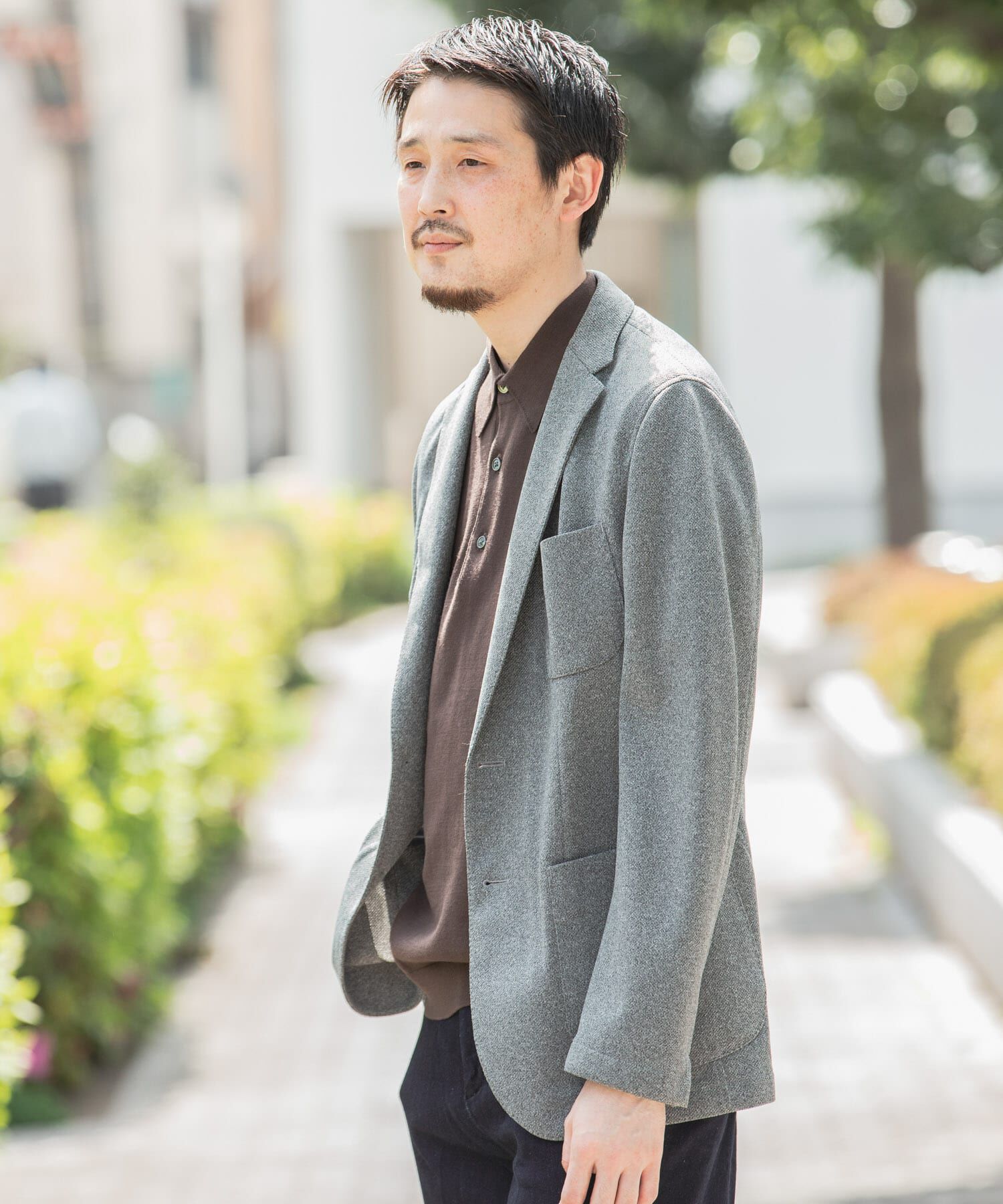 URBAN RESEARCH DOORS「『イージーケア/防シワ/速乾』LIFE STYLE TAILOR　メランジニットイージーJK」|その他|