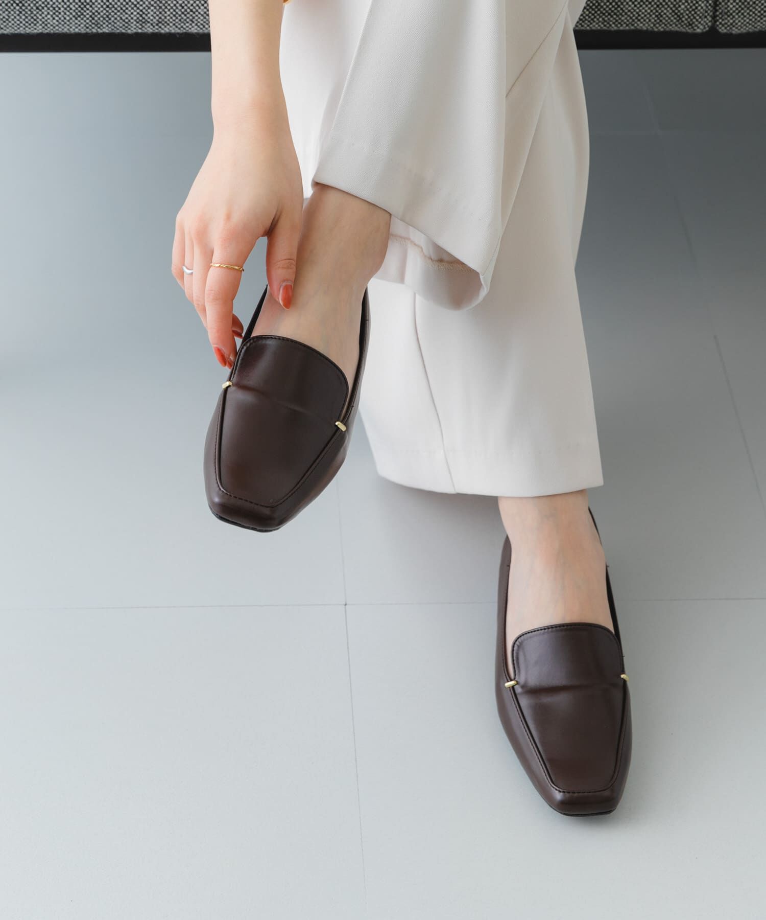 RODE SKO「『MADE IN JAPAN』スクエアトゥプチメタルローファー」|ローファー|