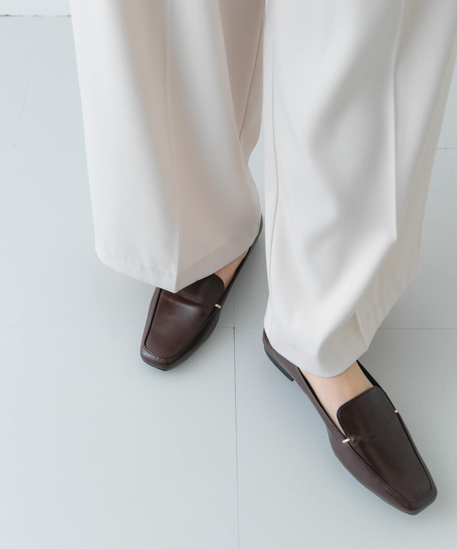 RODE SKO「『MADE IN JAPAN』スクエアトゥプチメタルローファー」|ローファー|