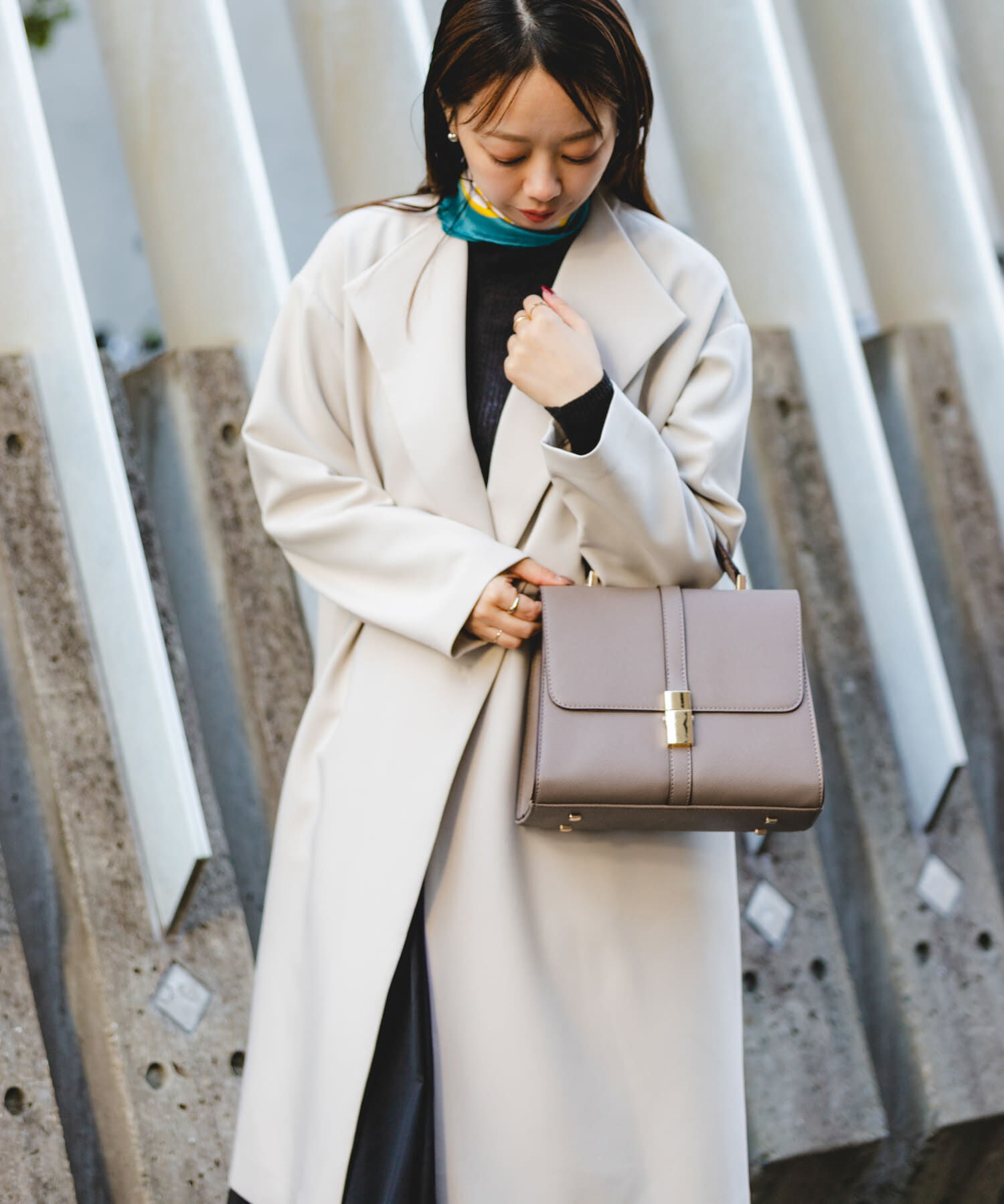 RODE SKO「サブバッグ付フラップハンドバッグ」|ハンドバッグ|