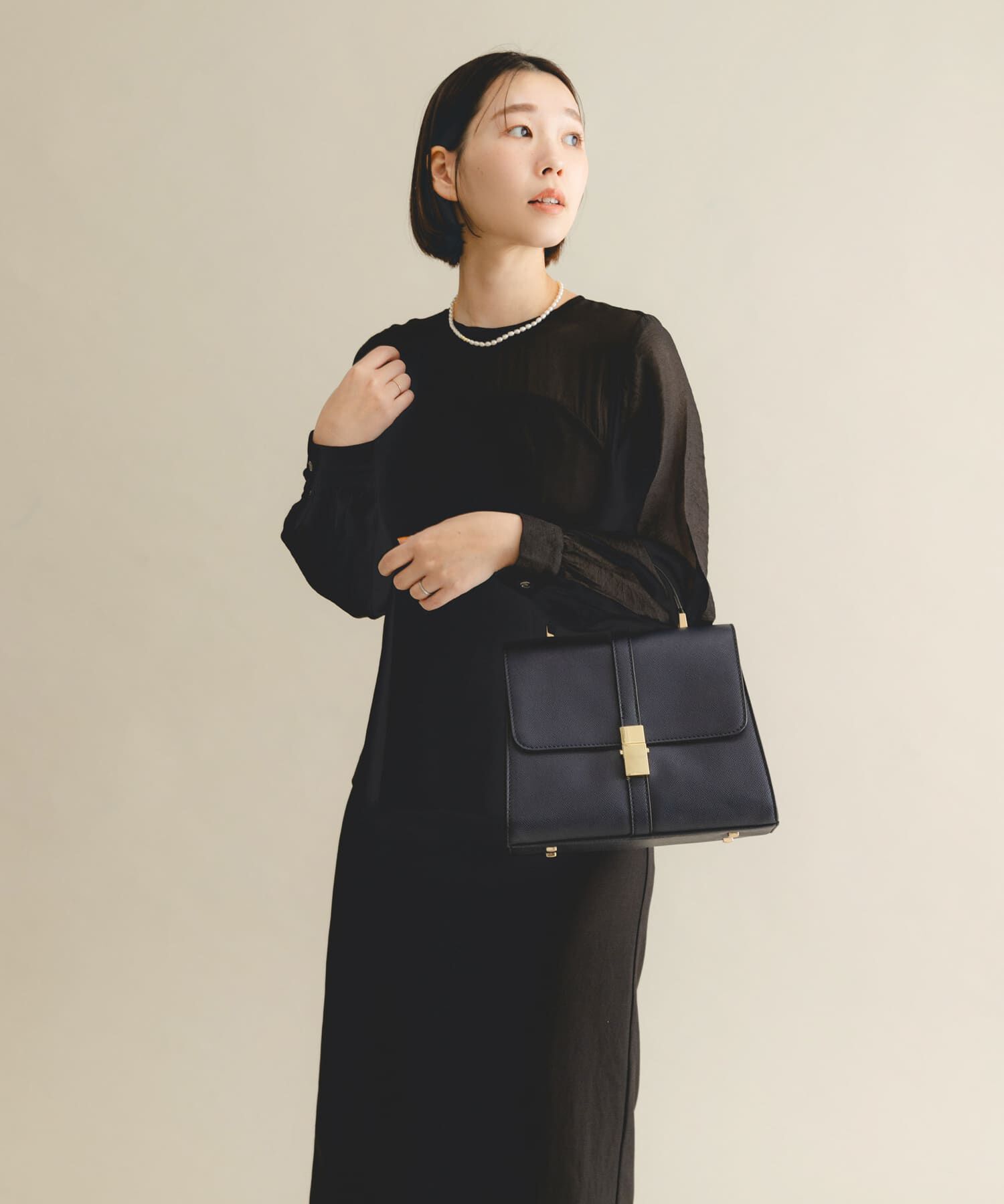 RODE SKO「サブバッグ付フラップハンドバッグ」|ハンドバッグ|