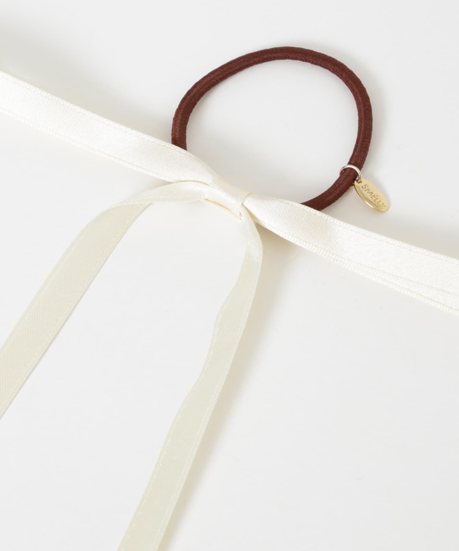 SMELLY「ロングサテンリボンヘアポニー」|ヘアゴム・シュシュ|