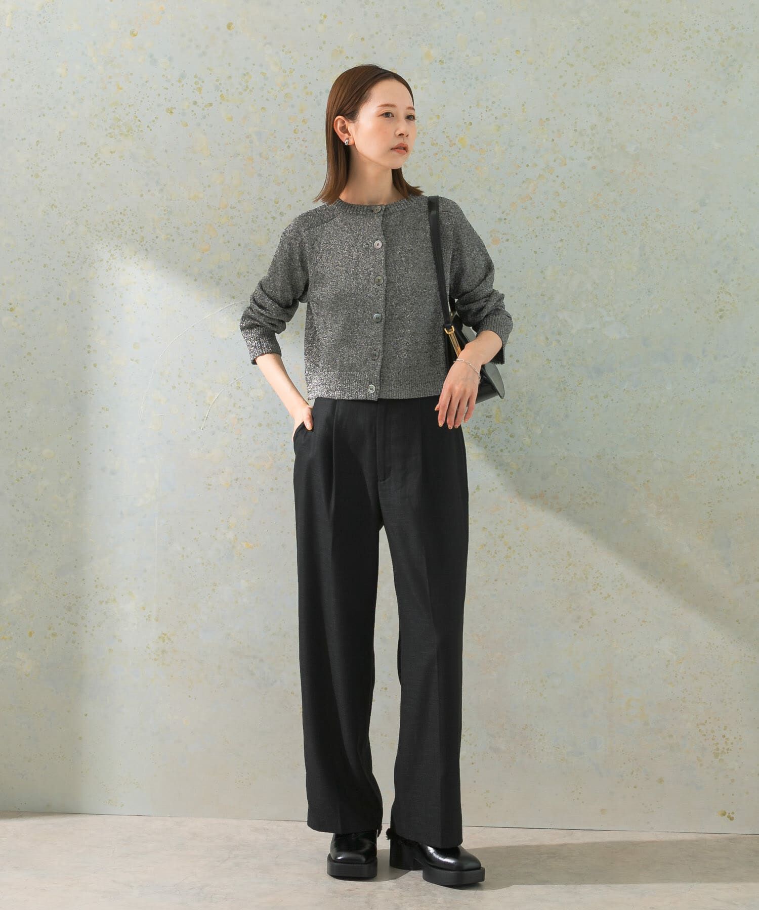 URBAN RESEARCH ROSSO「ハイウエストツイードワイドパンツ」|その他|