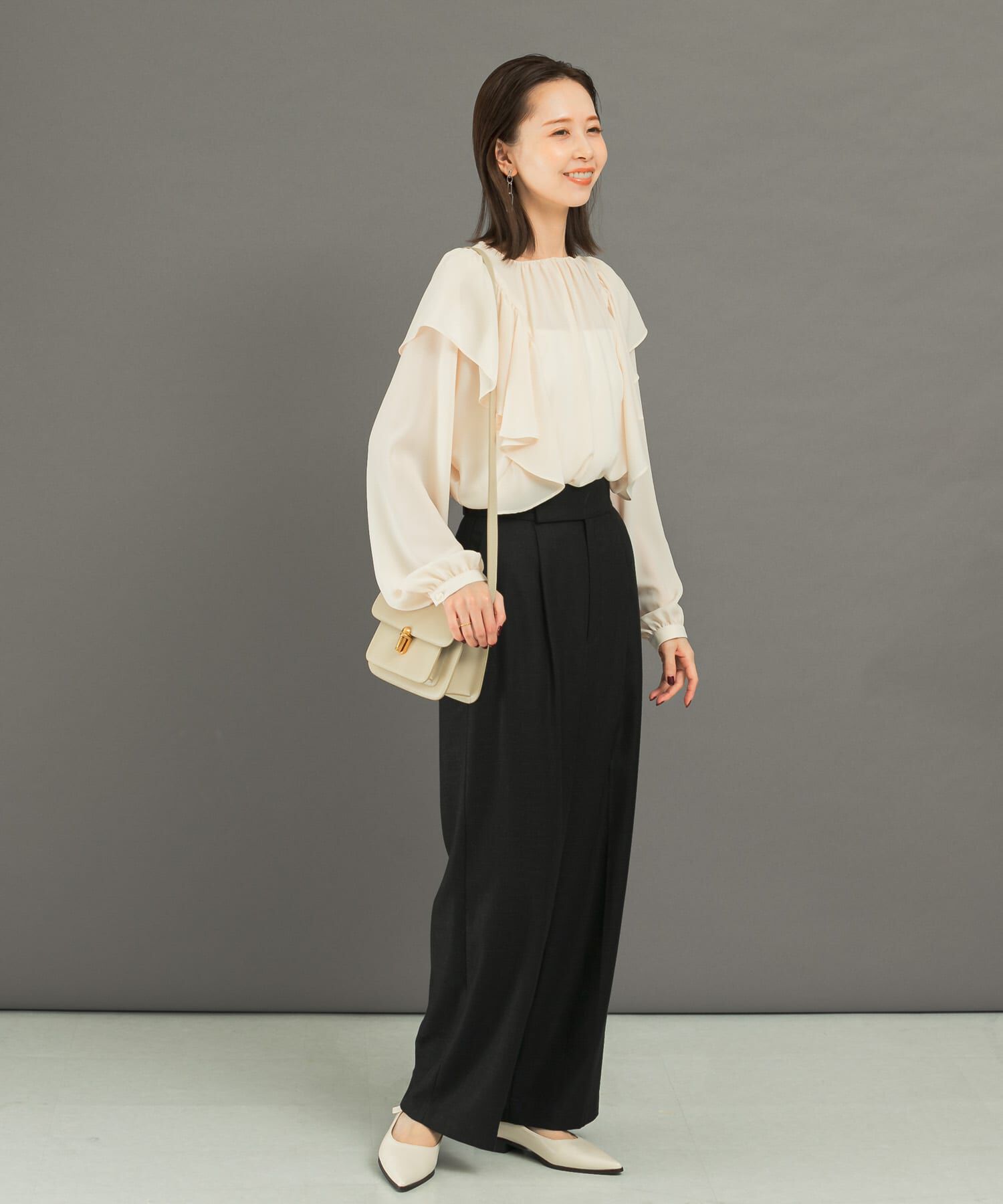 URBAN RESEARCH ROSSO「ハイウエストツイードワイドパンツ」|その他|