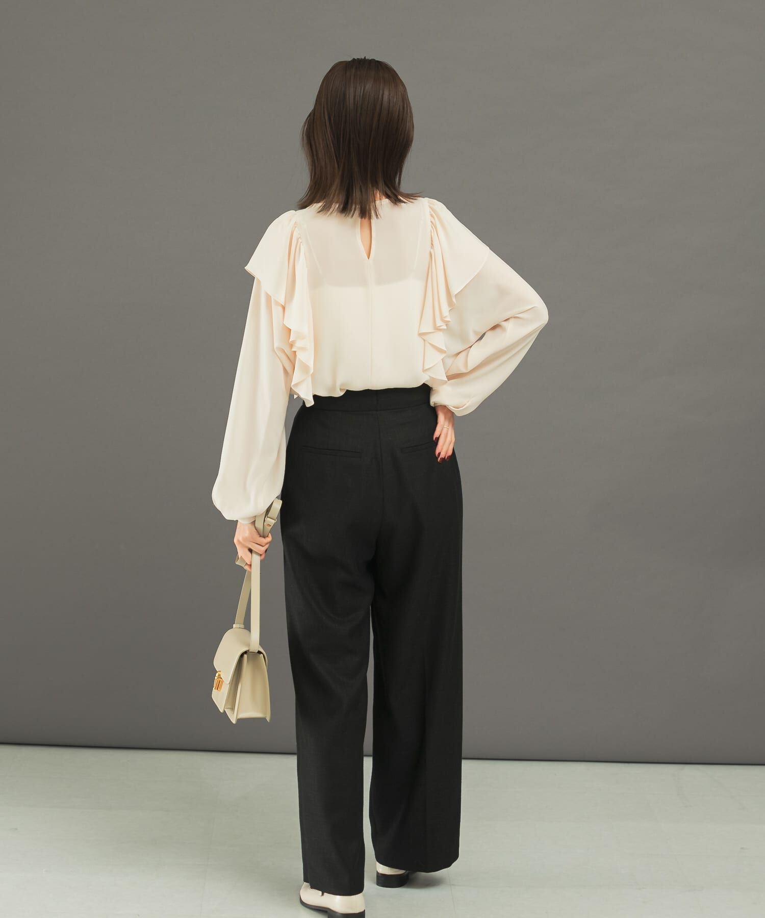 URBAN RESEARCH ROSSO「ハイウエストツイードワイドパンツ」|その他|