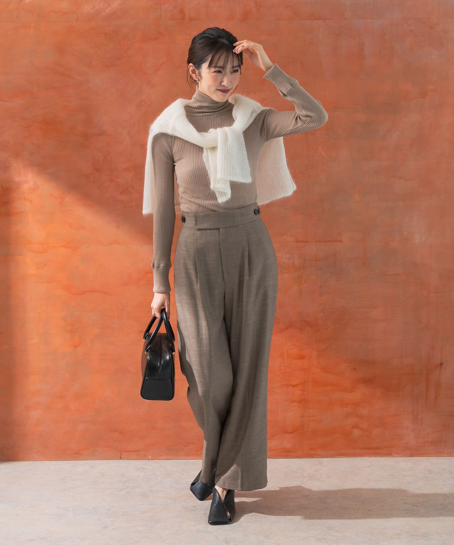 URBAN RESEARCH ROSSO「ハイウエストツイードワイドパンツ」|その他|