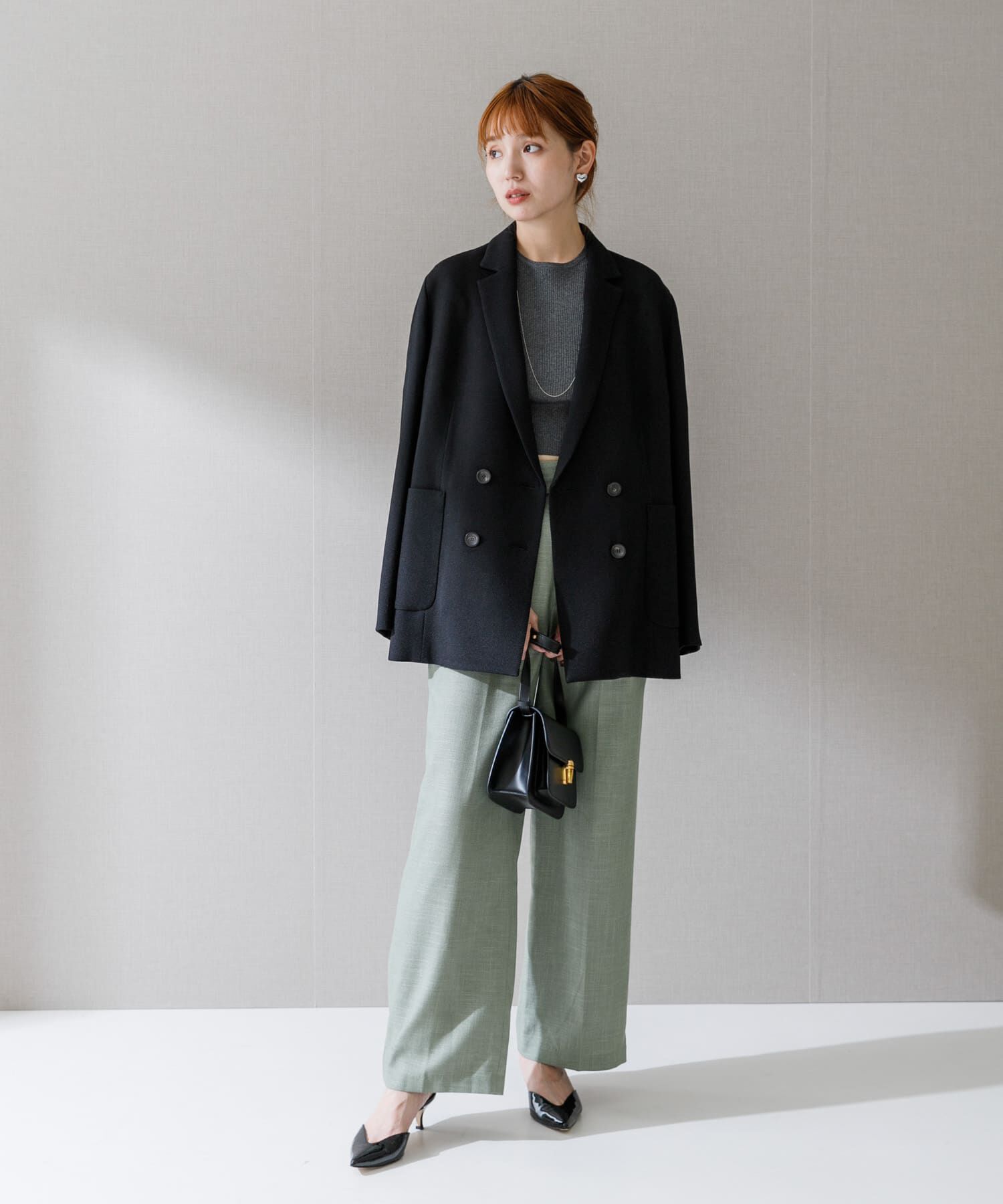 URBAN RESEARCH ROSSO「ハイウエストツイードワイドパンツ」|その他|