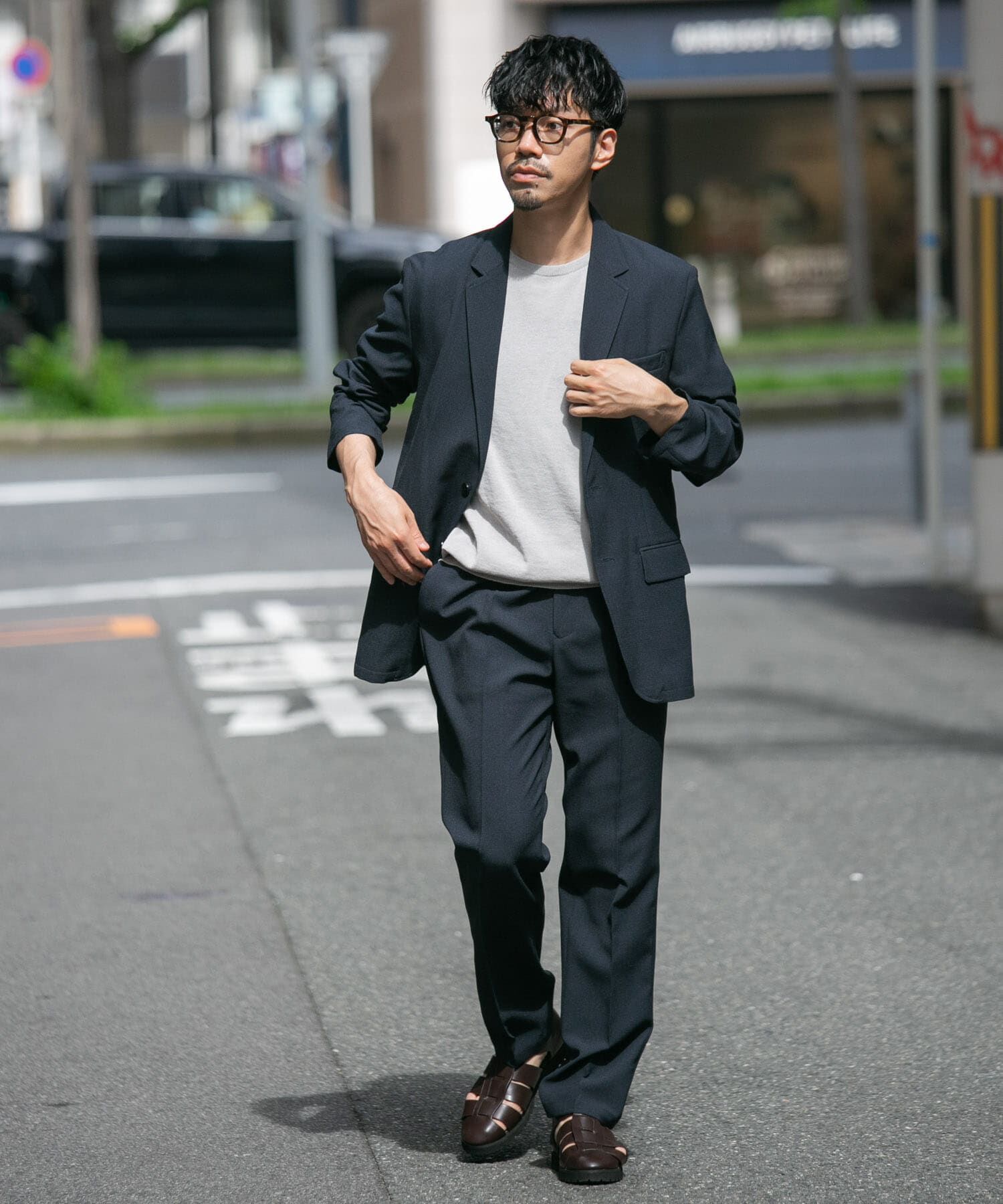 URBAN RESEARCH ROSSO「『UR TECH ひやサラクール』AIRDRY半袖クルーニット」|ニット・セーター|