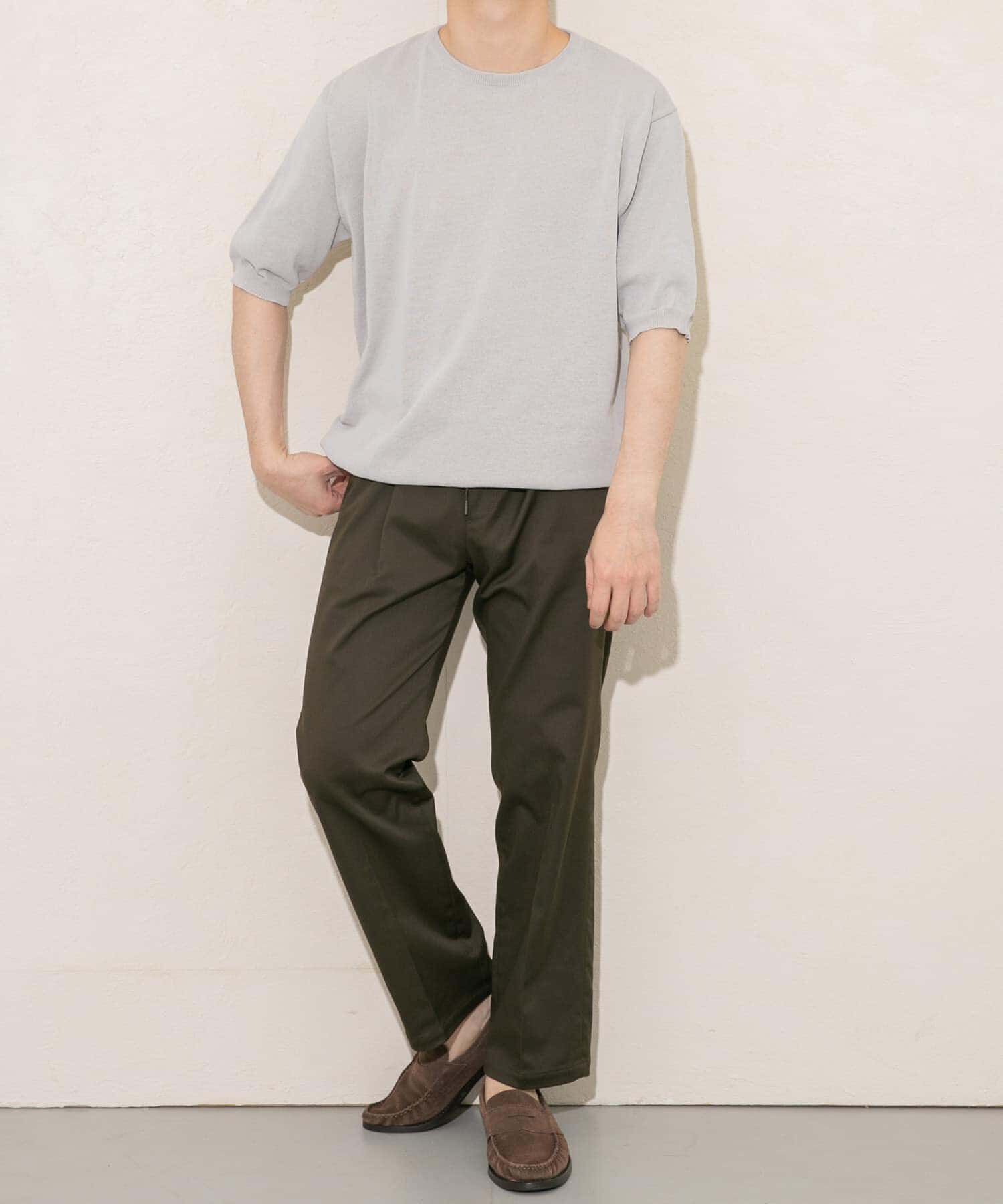 URBAN RESEARCH ROSSO「『UR TECH ひやサラクール』AIRDRY半袖クルーニット」|ニット・セーター|