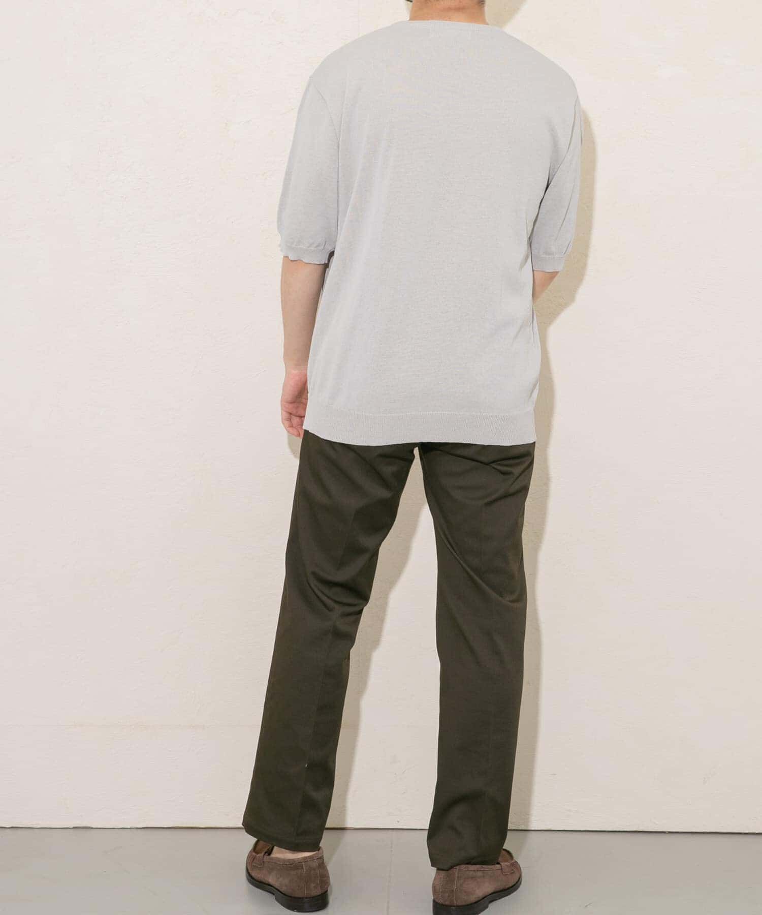 URBAN RESEARCH ROSSO「『UR TECH ひやサラクール』AIRDRY半袖クルーニット」|ニット・セーター|