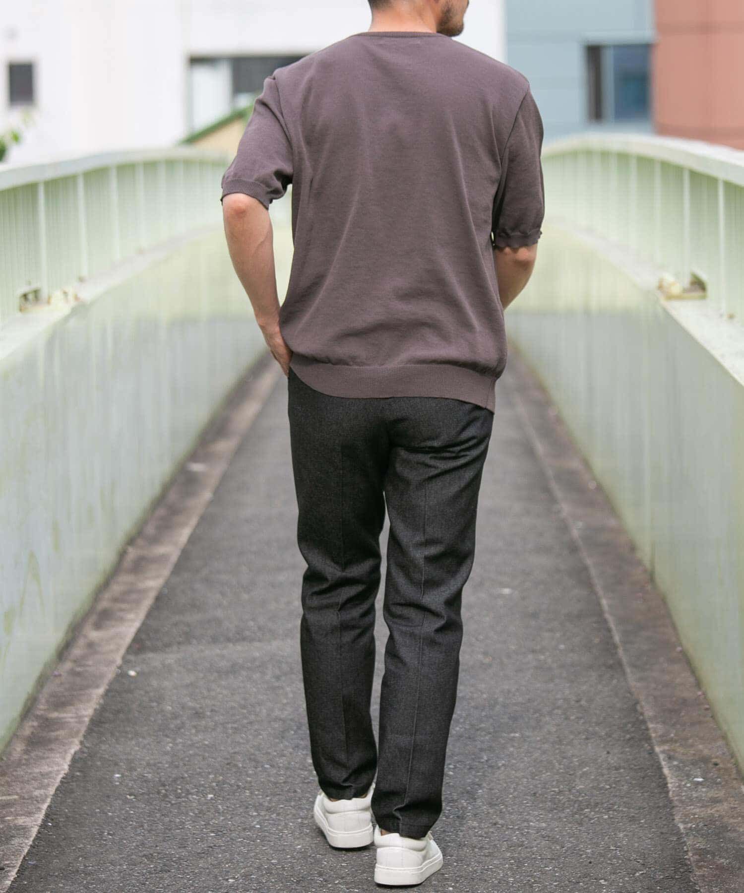 URBAN RESEARCH ROSSO「『UR TECH ひやサラクール』AIRDRY半袖クルーニット」|ニット・セーター|