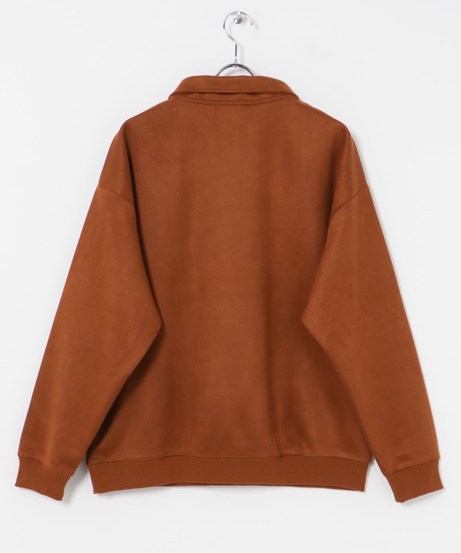 URBAN RESEARCH「URBAN RESEARCH iD　フェイクスエードハーフZIPプルオーバー」|Tシャツ・カットソー|