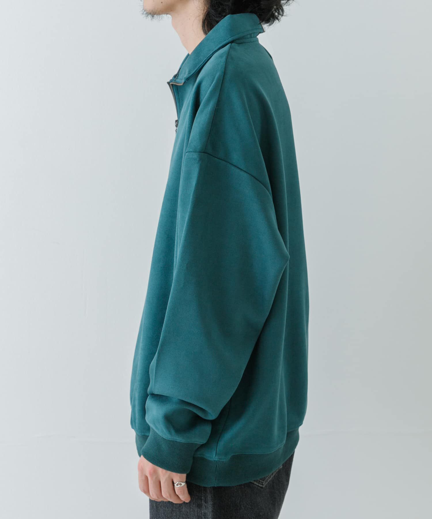 URBAN RESEARCH「URBAN RESEARCH iD　フェイクスエードハーフZIPプルオーバー」|Tシャツ・カットソー|