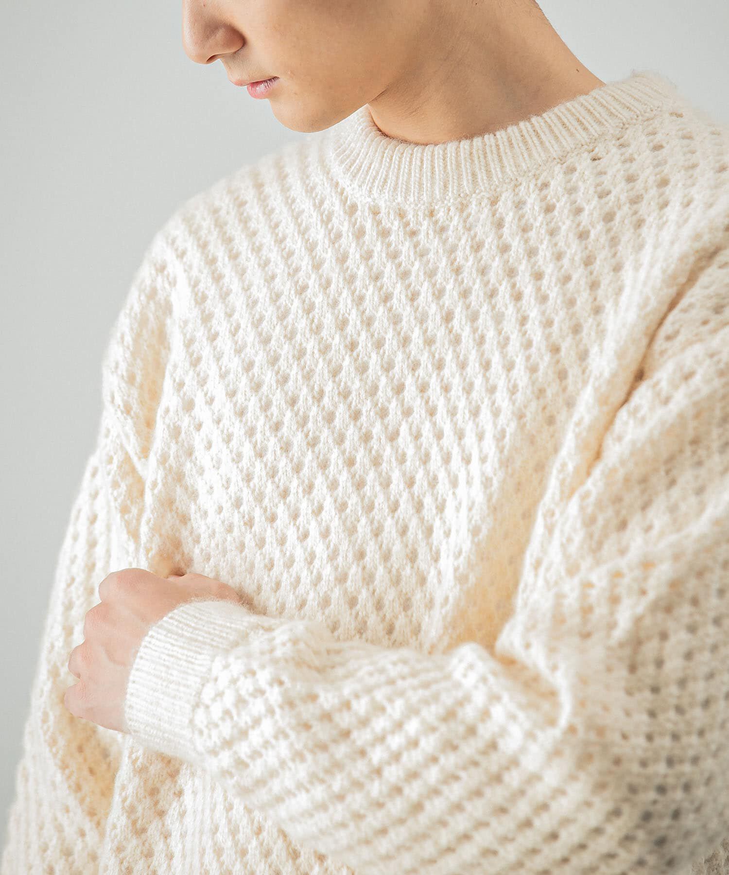 URBAN RESEARCH「ウールアクリルメッシュニット」|ニット・セーター|