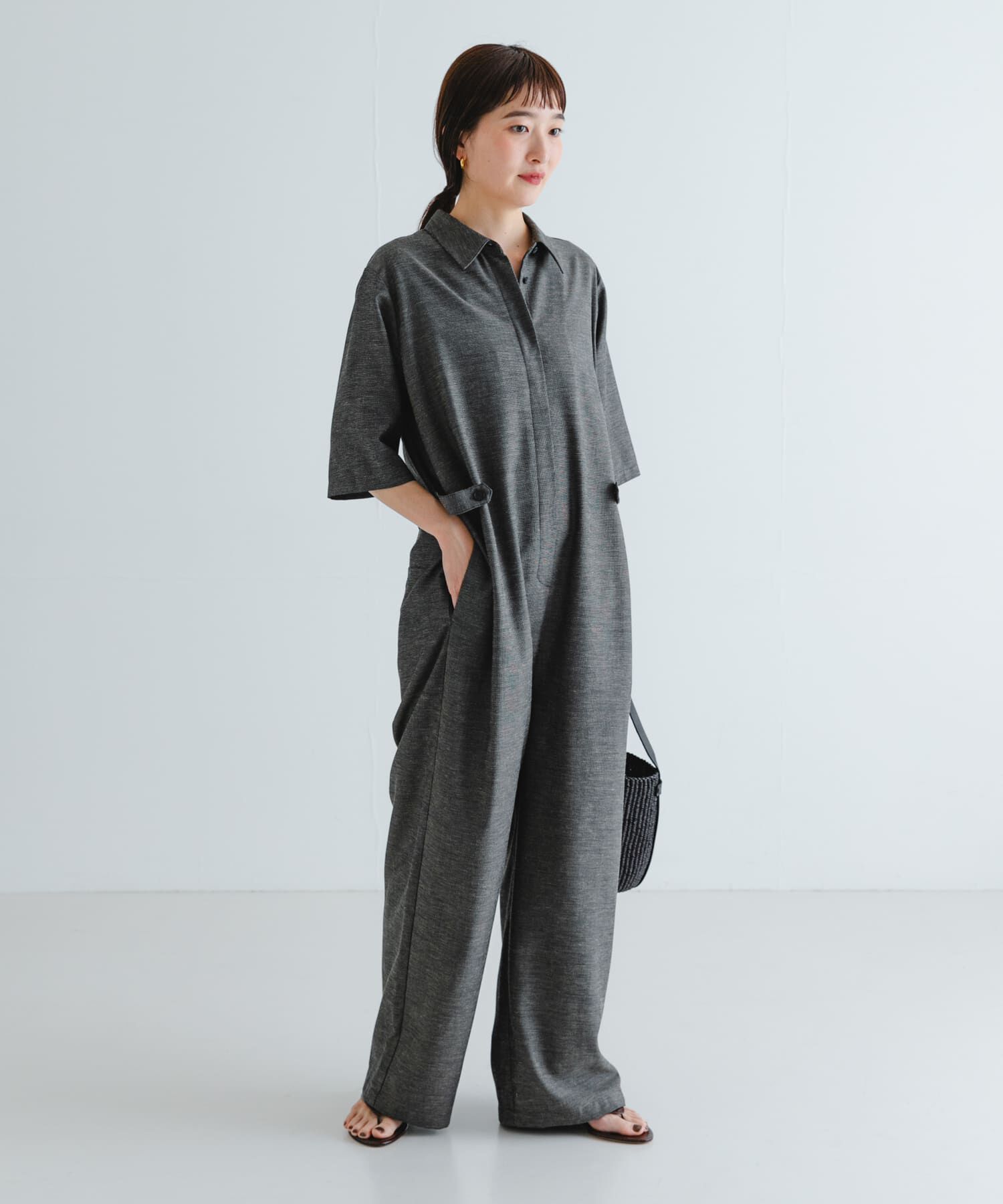 URBAN RESEARCH「『2サイズ展開』リネンブレンドジャンプスーツ」|スカート|