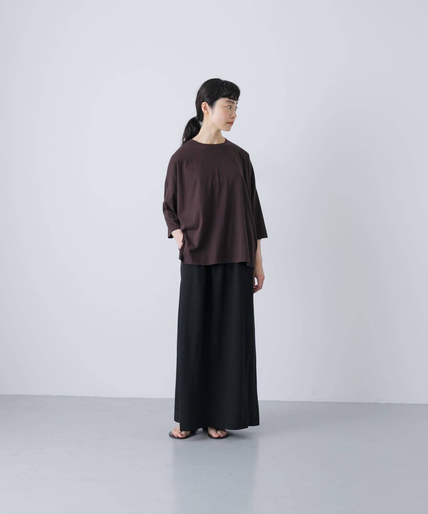 かぐれ「リネンカットストレートスカート」|スカート|