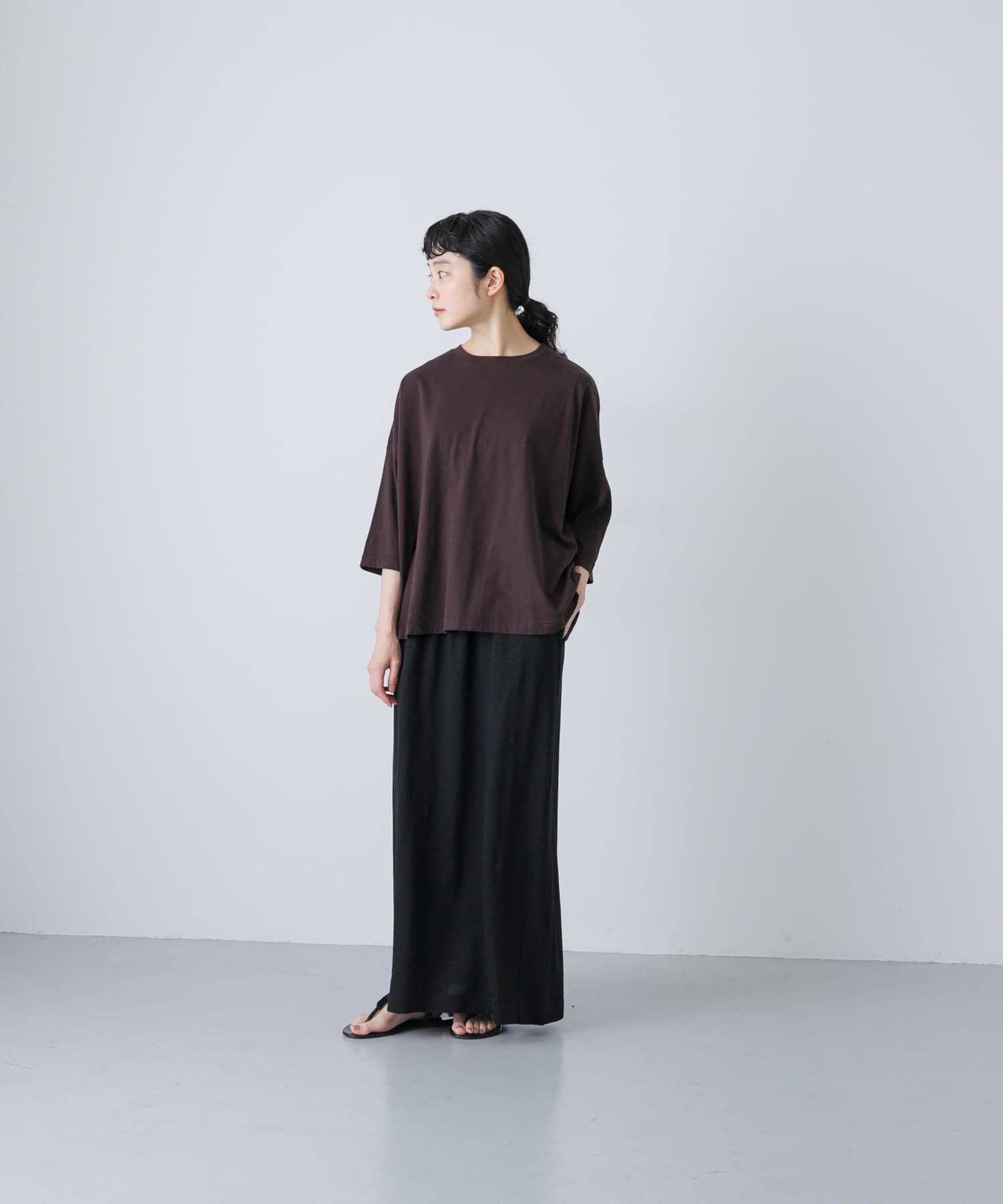 かぐれ「リネンカットストレートスカート」|スカート|