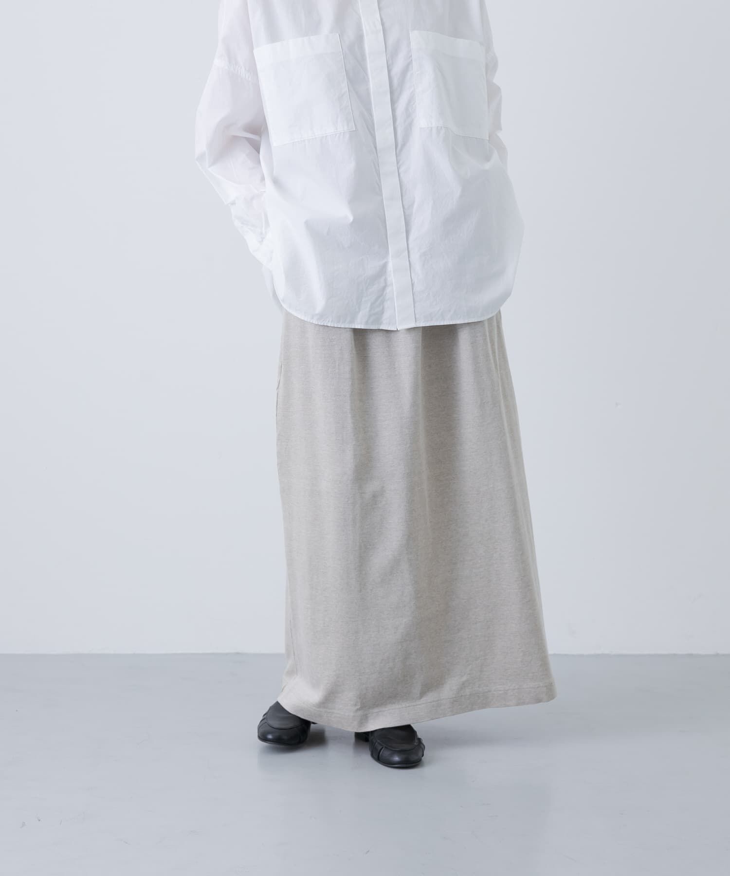 かぐれ「リネンカットストレートスカート」|スカート|