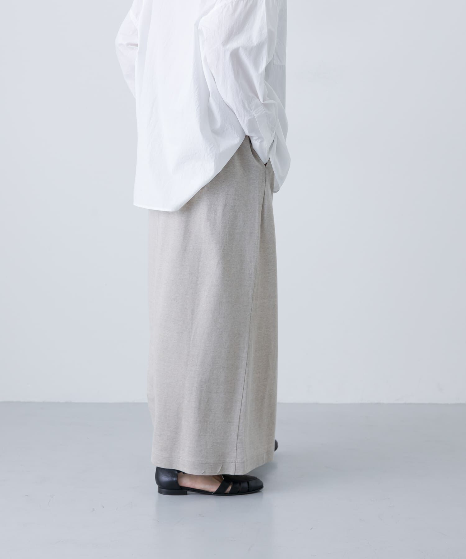 かぐれ「リネンカットストレートスカート」|スカート|