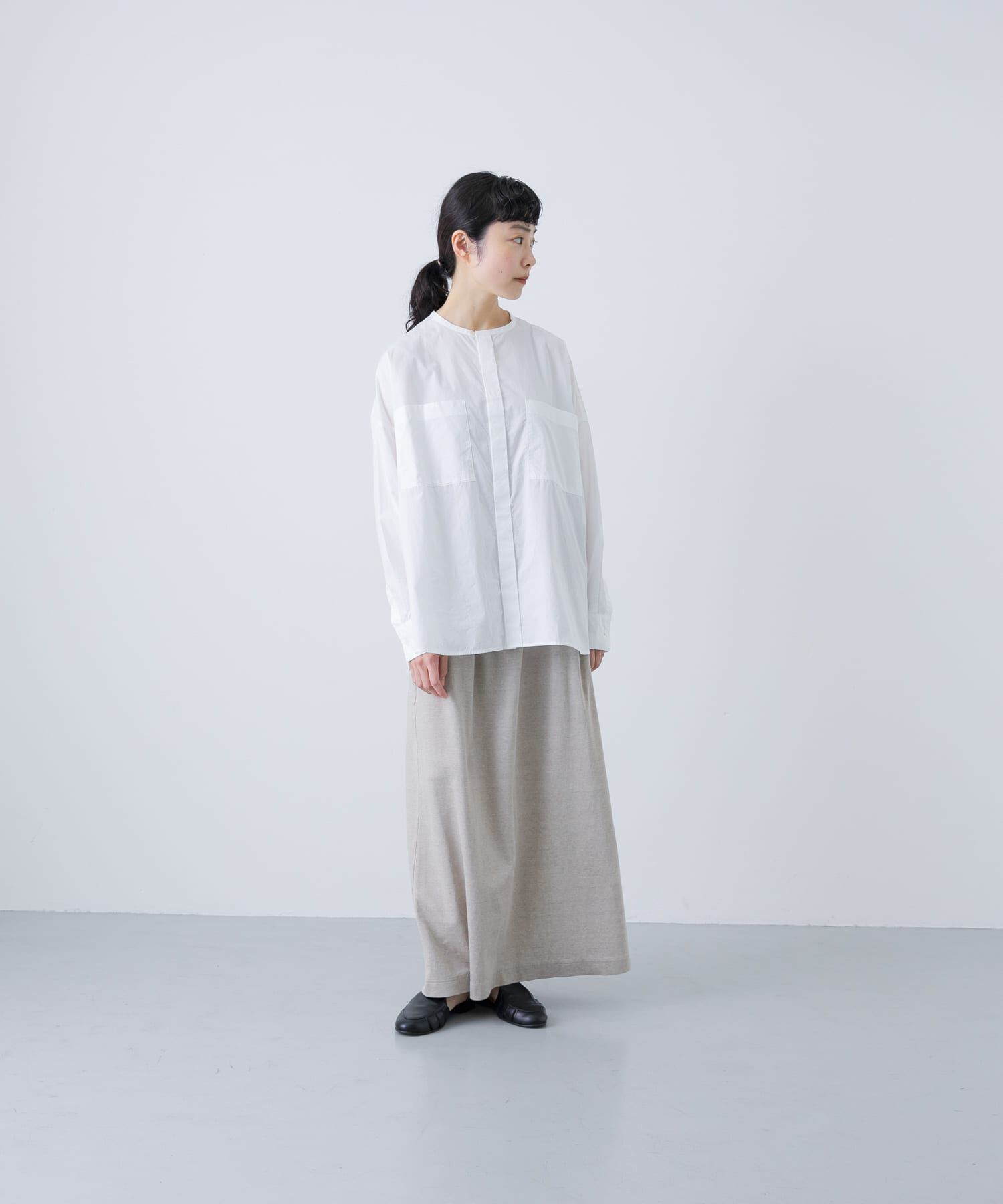 かぐれ「リネンカットストレートスカート」|スカート|