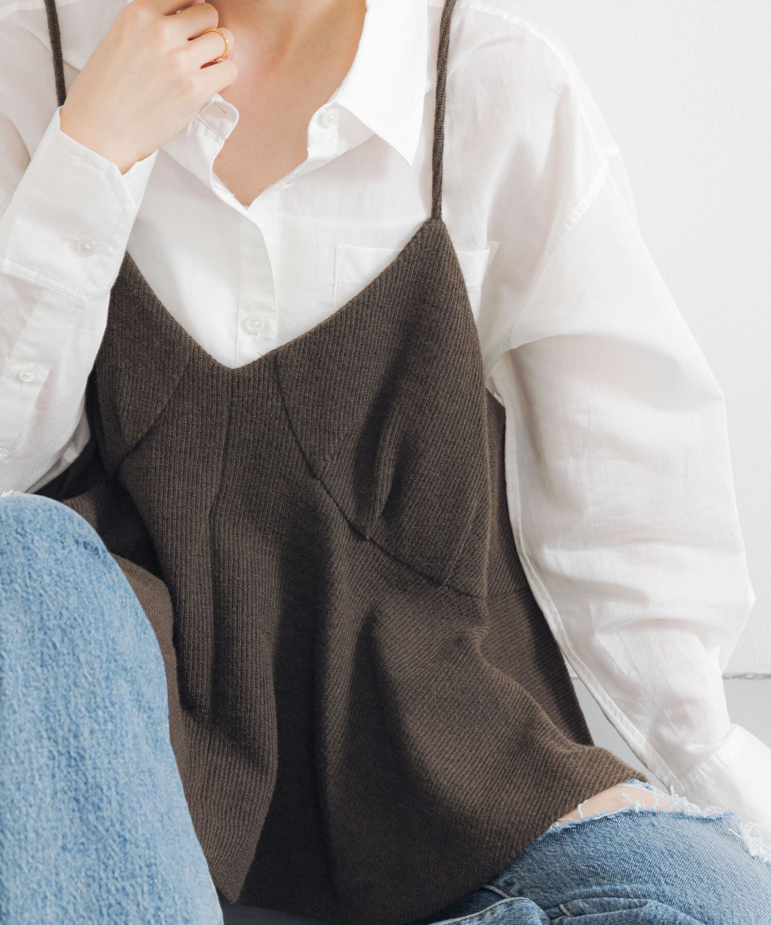 URBAN RESEARCH「『別注』crinkle crinkle crinkle&times;URBAN RESEARCH　wool  lingerie cami」|キャミソール|