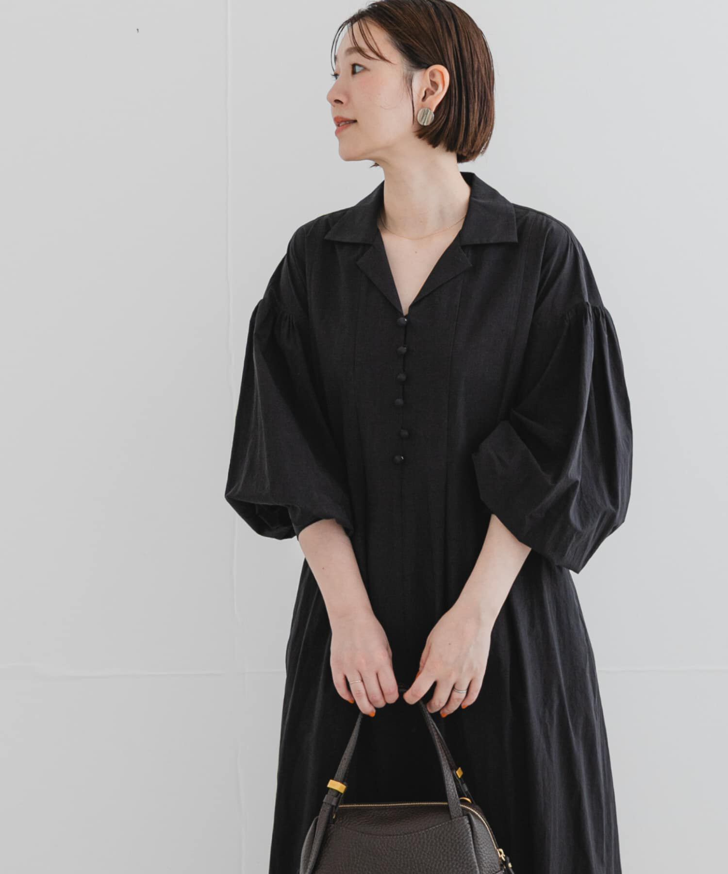 URBAN RESEARCH ROSSO「F by ROSSO　オープンカラーワンピース」|ワンピース|