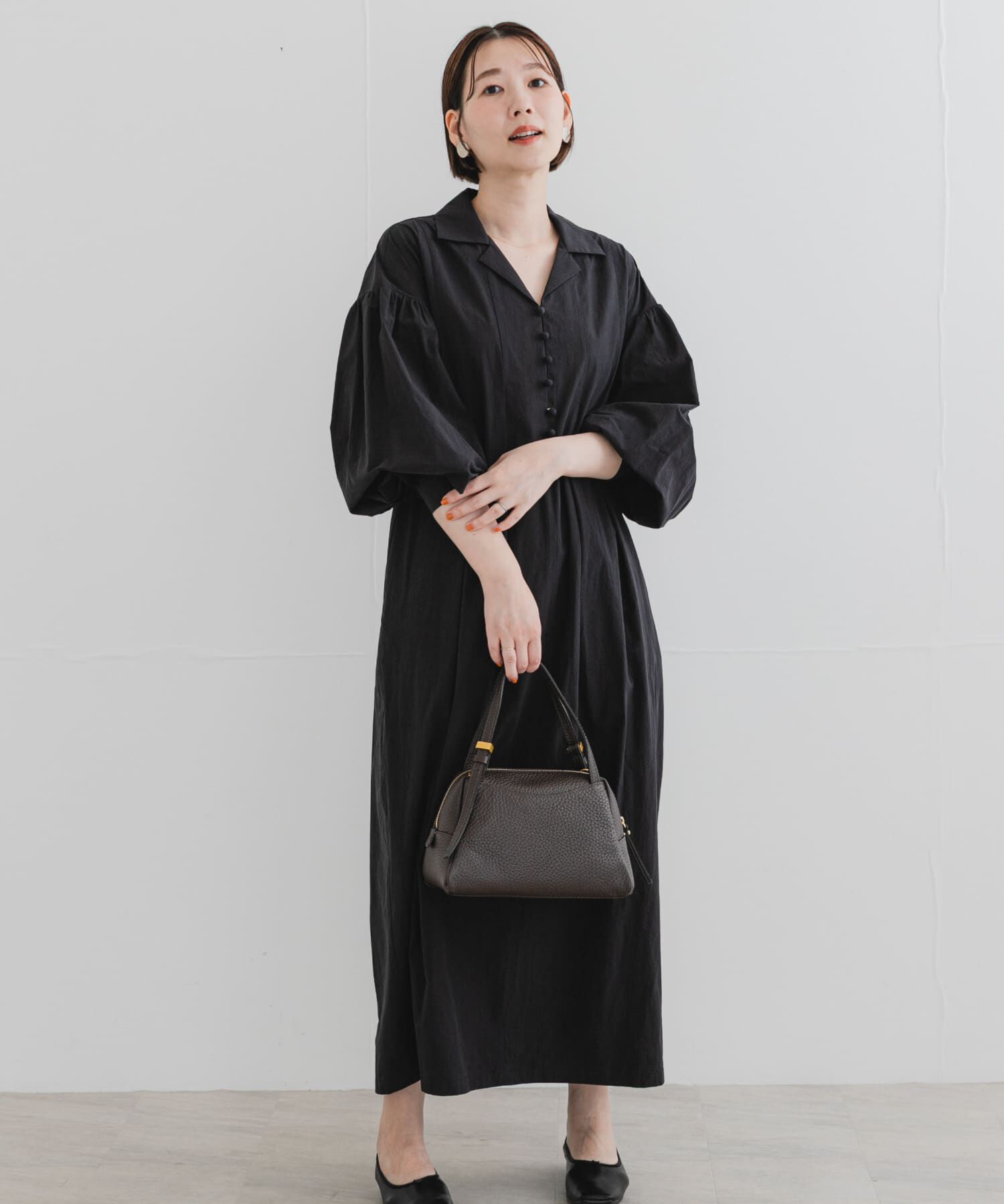 URBAN RESEARCH ROSSO「F by ROSSO　オープンカラーワンピース」|ワンピース|