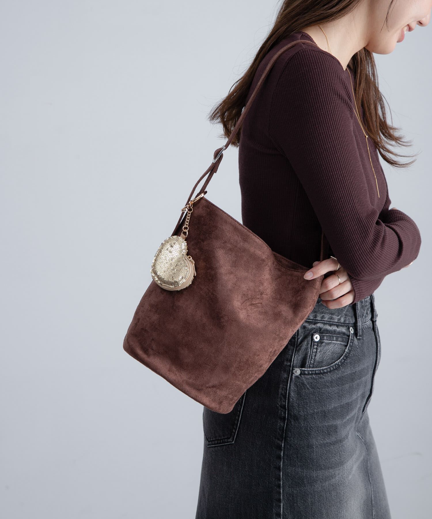 Sonny Label 「フェイクスウェードバケットバッグ」|ショルダー・メッセンジャー|