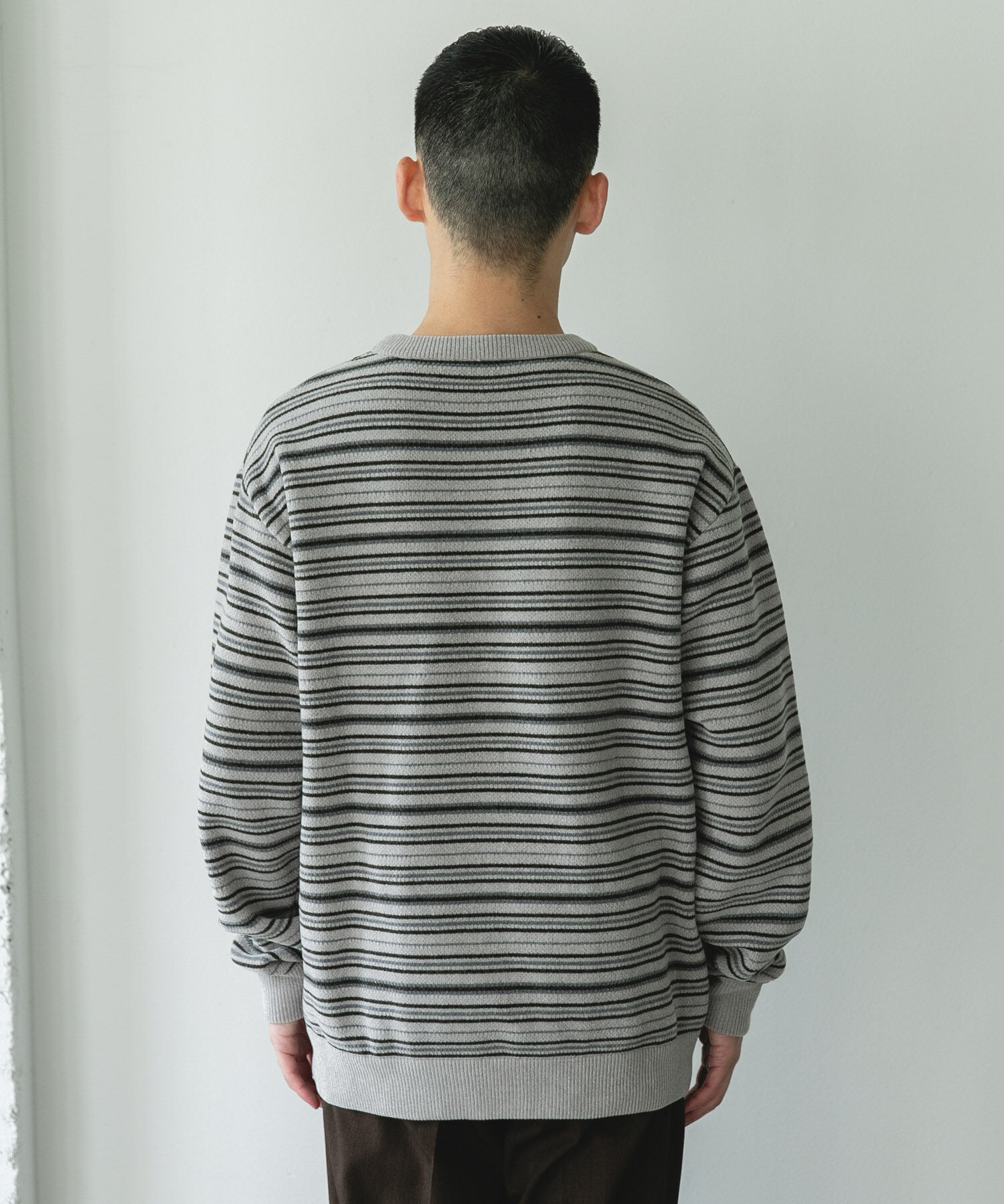 URBAN RESEARCH DOORS「モールマルチボーダーニット」|ニット・セーター|