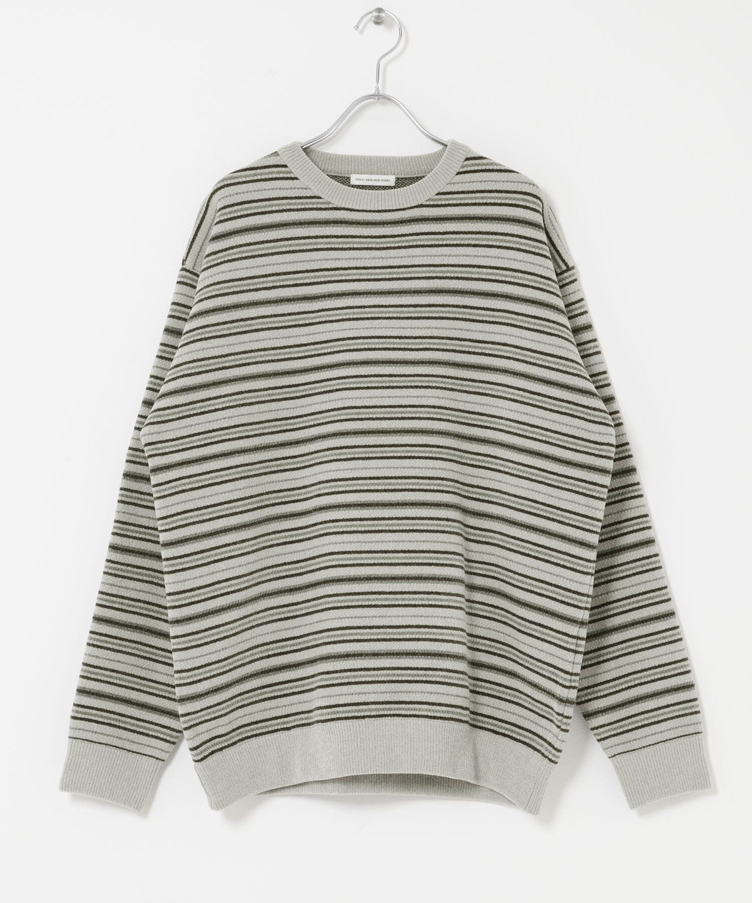 URBAN RESEARCH DOORS「モールマルチボーダーニット」|ニット・セーター|