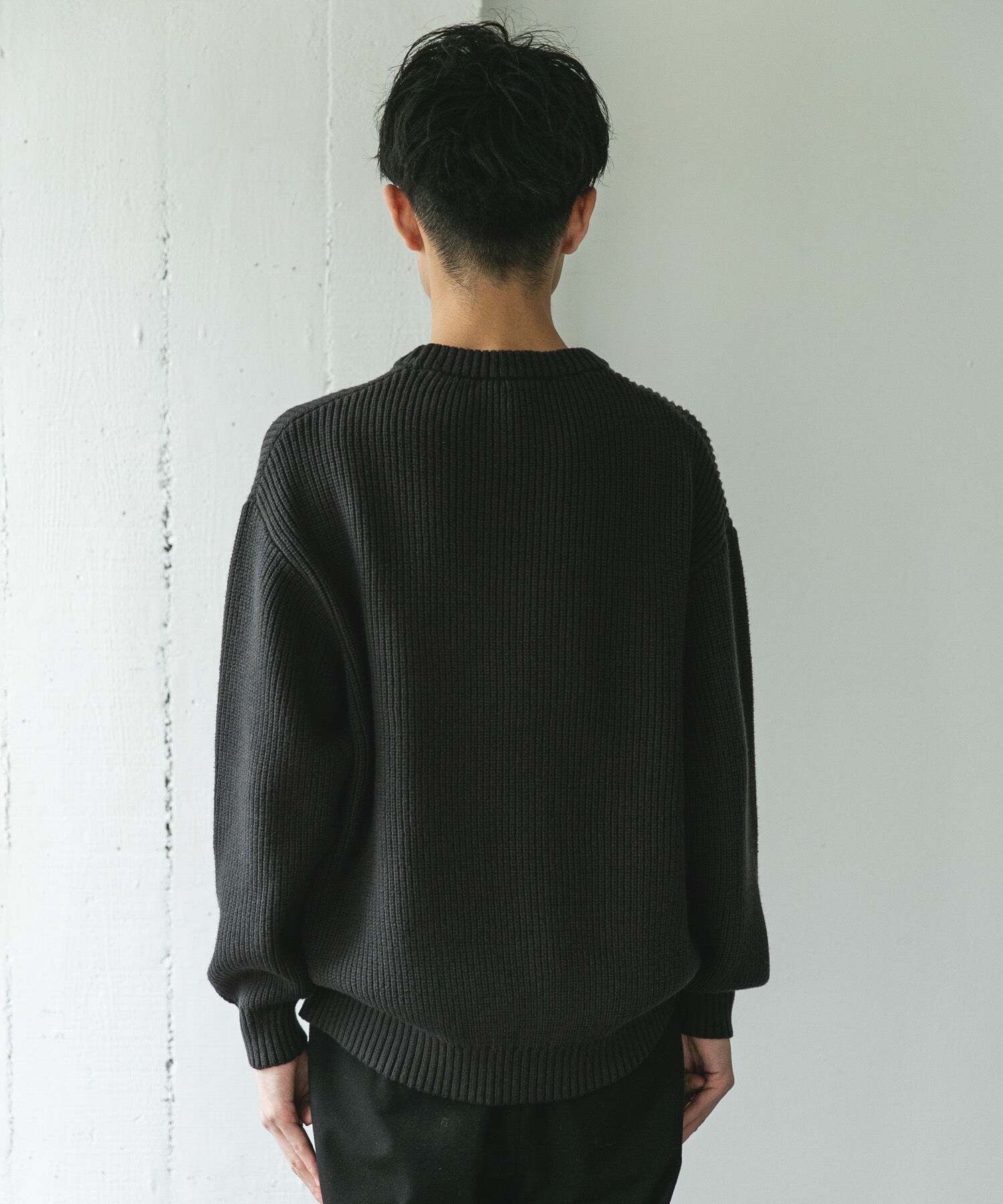 URBAN RESEARCH DOORS「畦ニット クルーネックプルオーバー」|ニット・セーター|