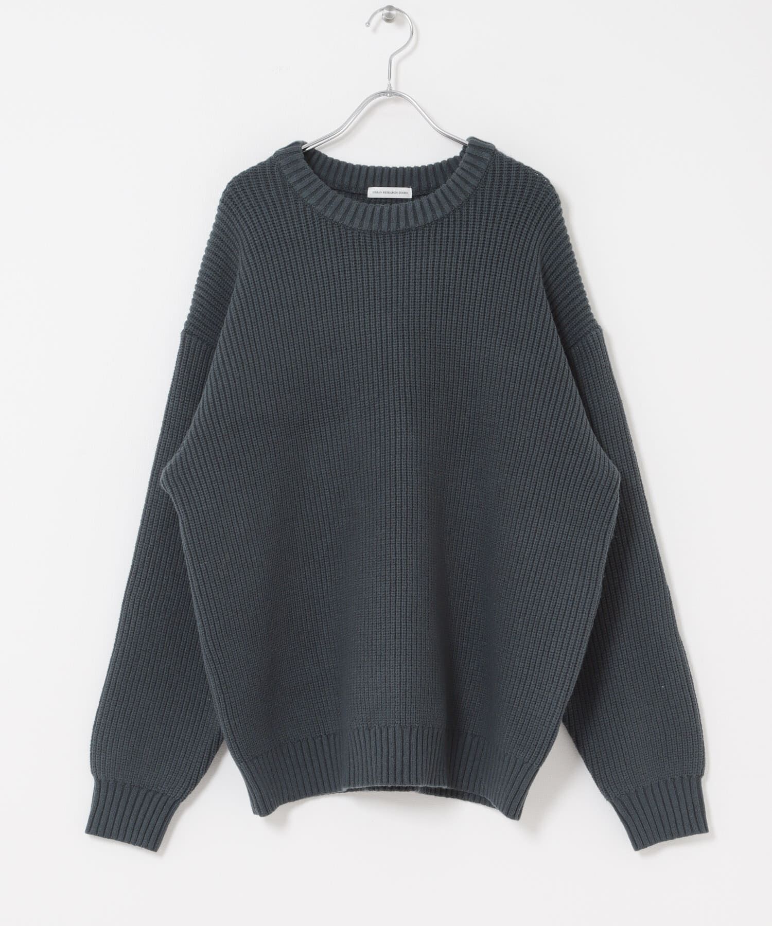 URBAN RESEARCH DOORS「畦ニット クルーネックプルオーバー」|ニット・セーター|