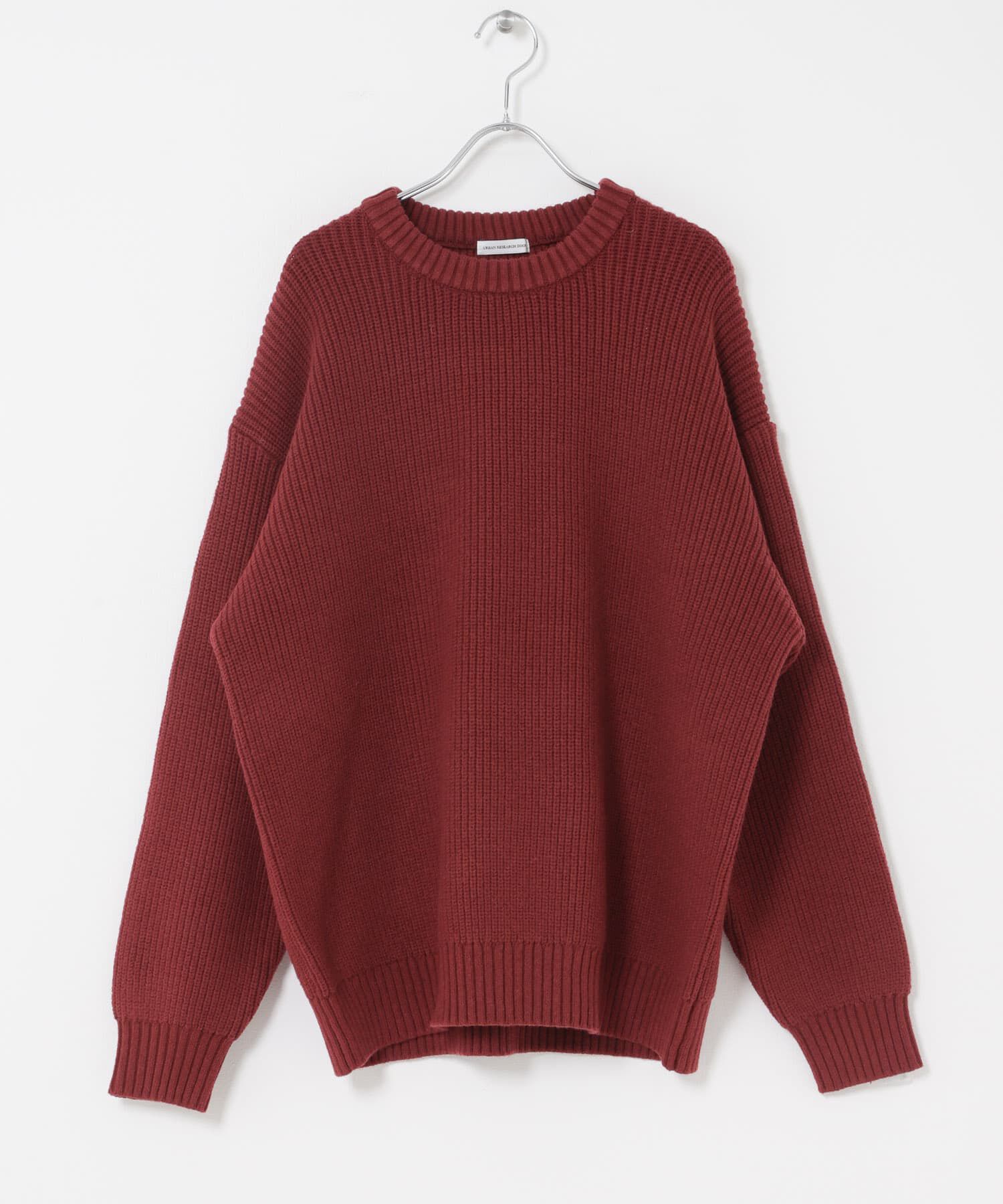 URBAN RESEARCH DOORS「畦ニット クルーネックプルオーバー」|ニット・セーター|
