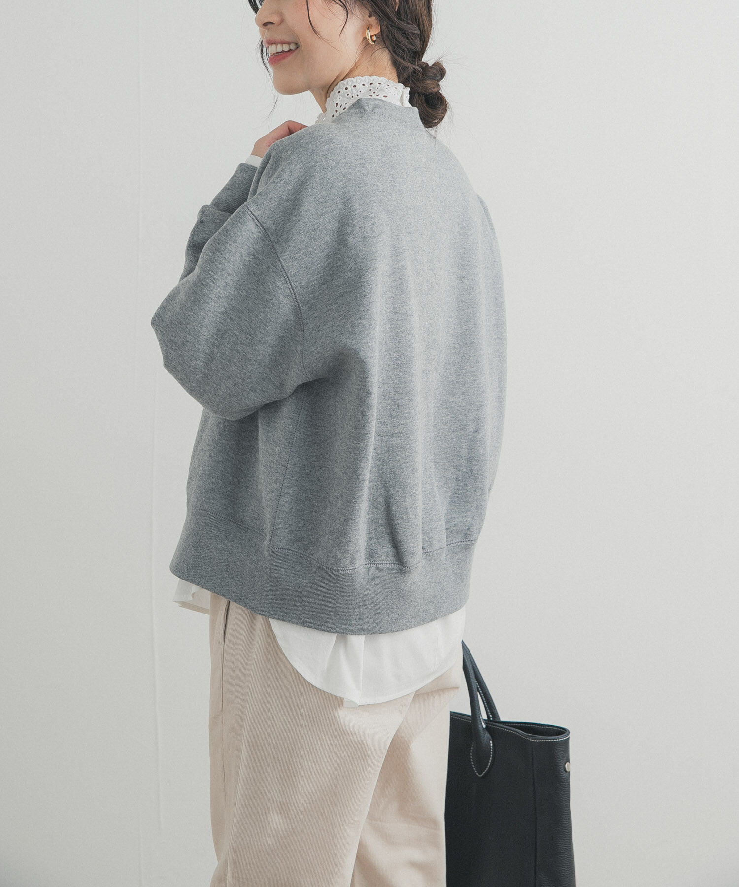 URBAN RESEARCH DOORS「裏起毛スウェットカーディガン」|カーディガン|