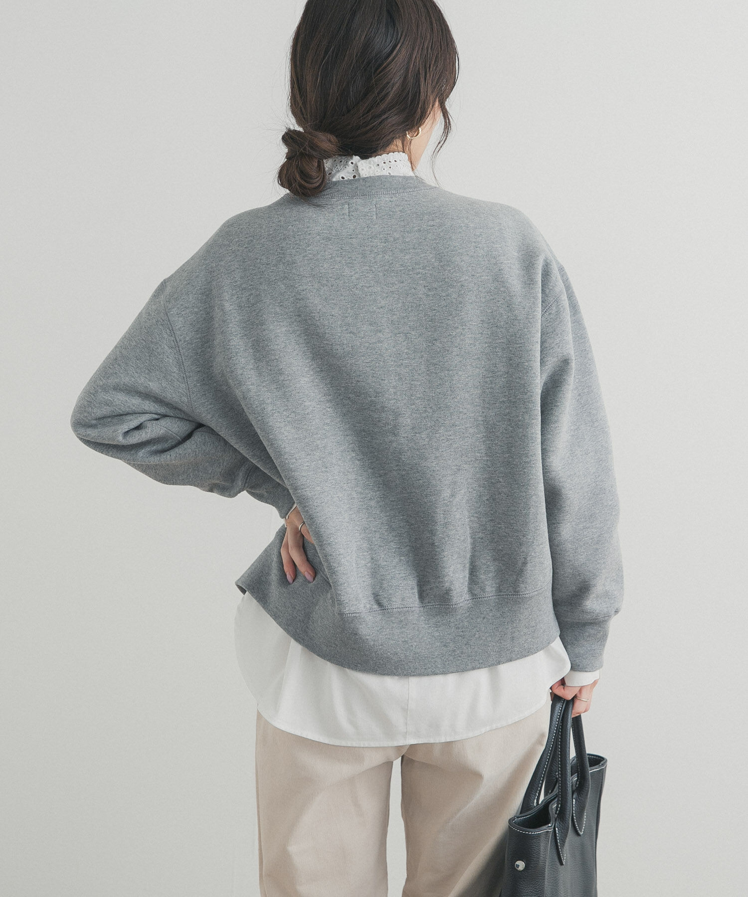 URBAN RESEARCH DOORS「裏起毛スウェットカーディガン」|カーディガン|