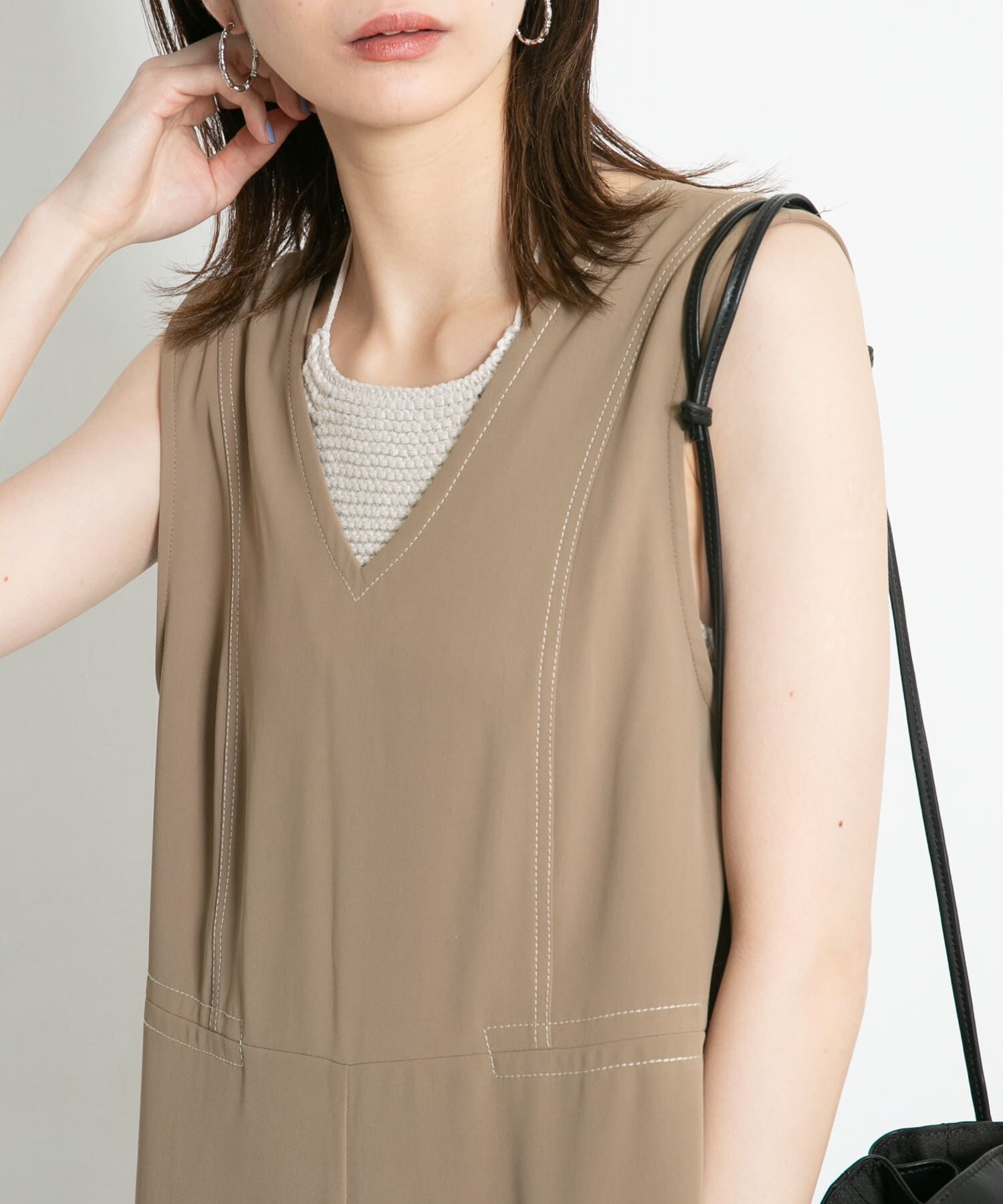  「ガーター編みホルターニット」|ニット・セーター|