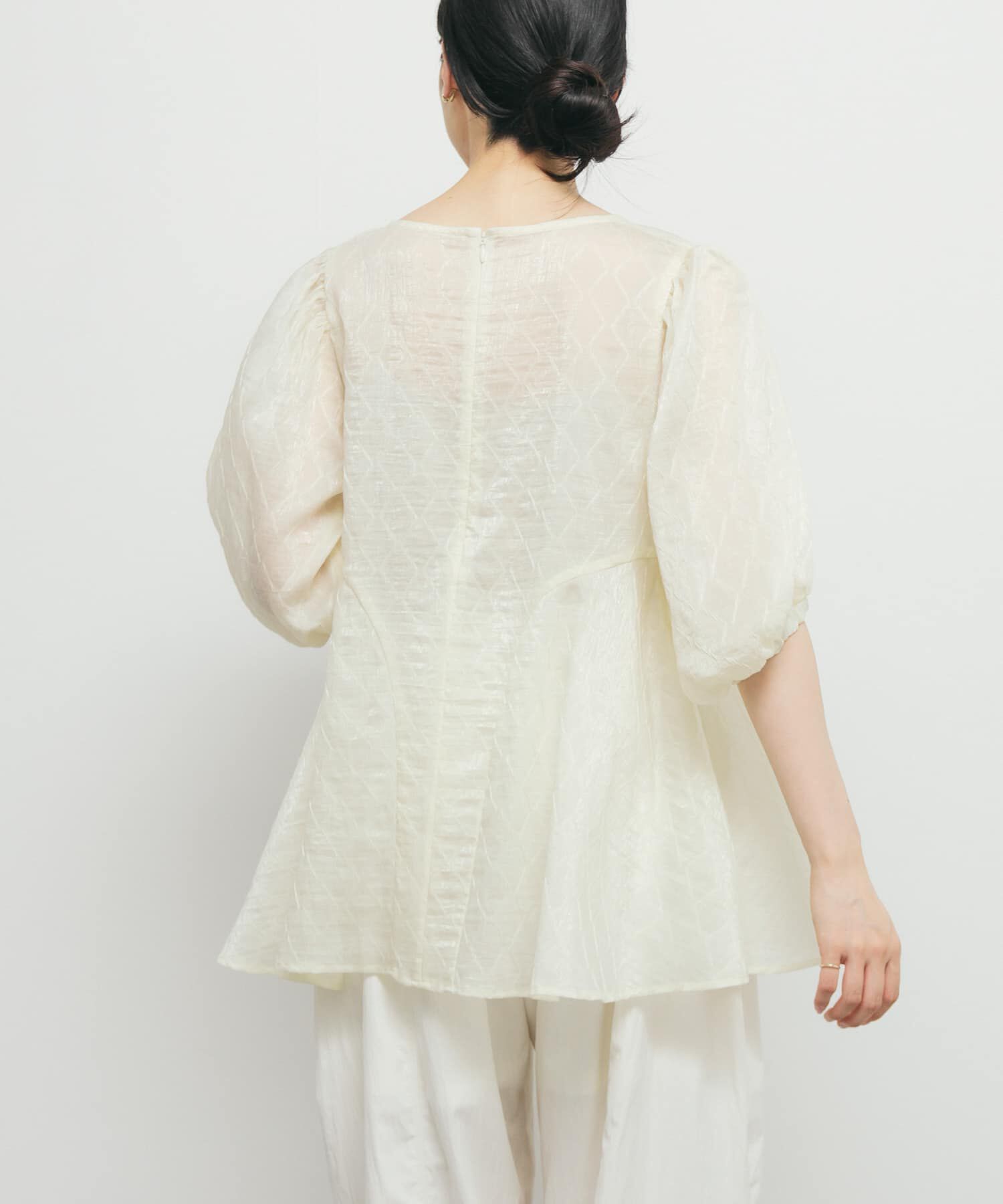  「パネルラインシアーブラウス」|シャツ・ブラウス|