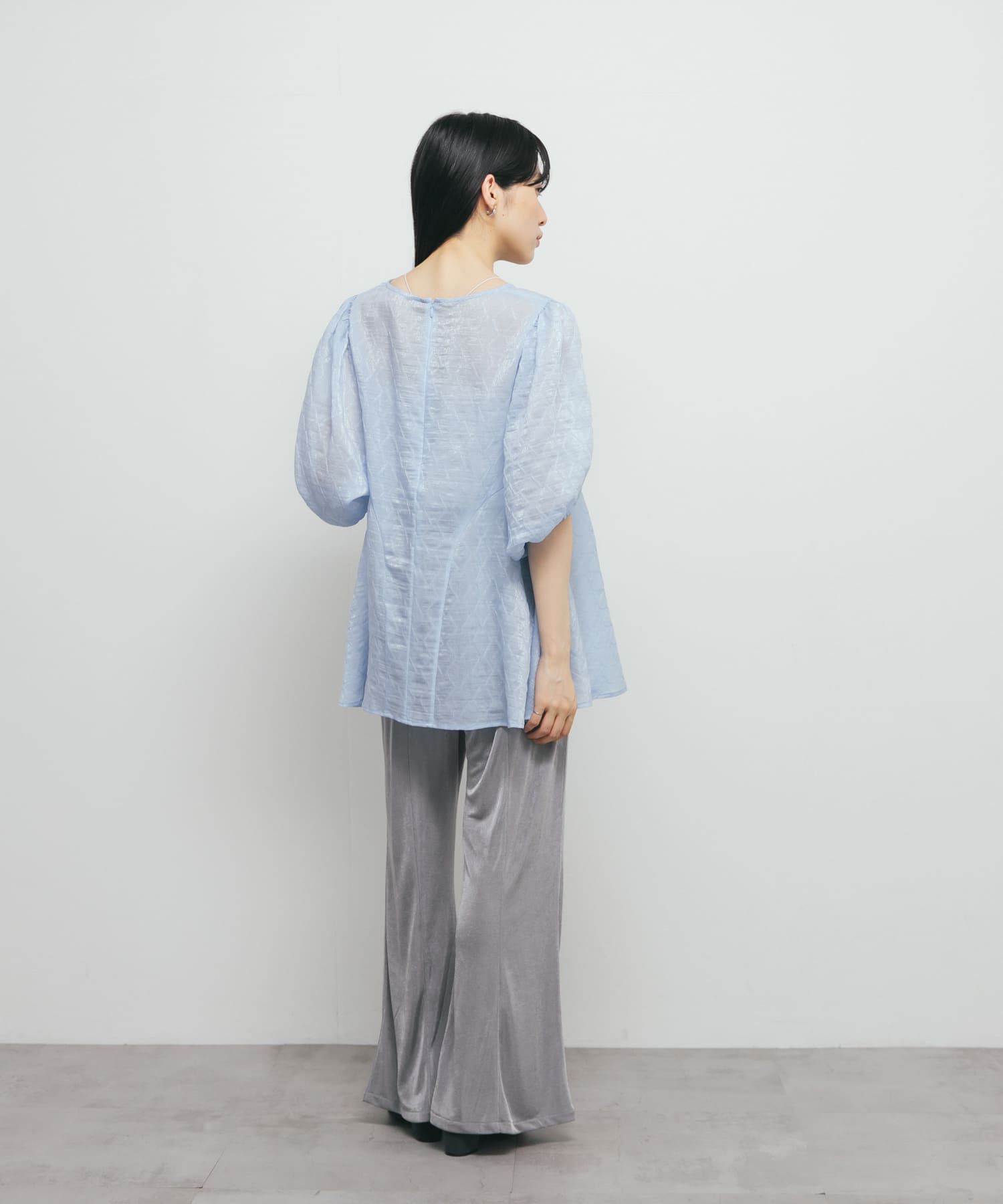  「パネルラインシアーブラウス」|シャツ・ブラウス|