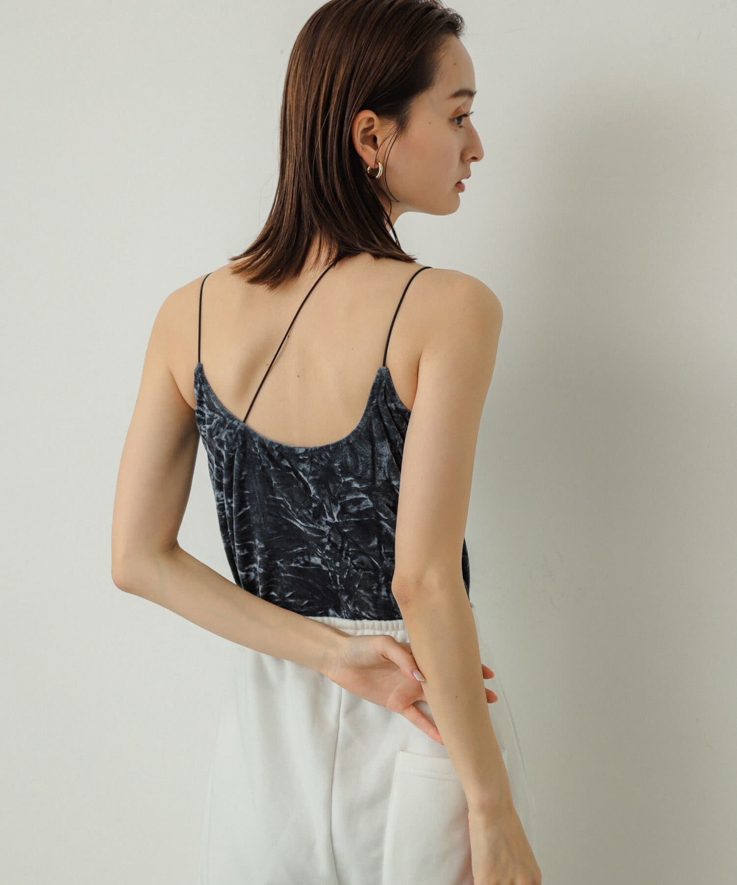 SENSE OF PLACE by URBAN RESEARCH「『サイズ展開あり』ベロアカップツキキャミソール」|キャミソール|