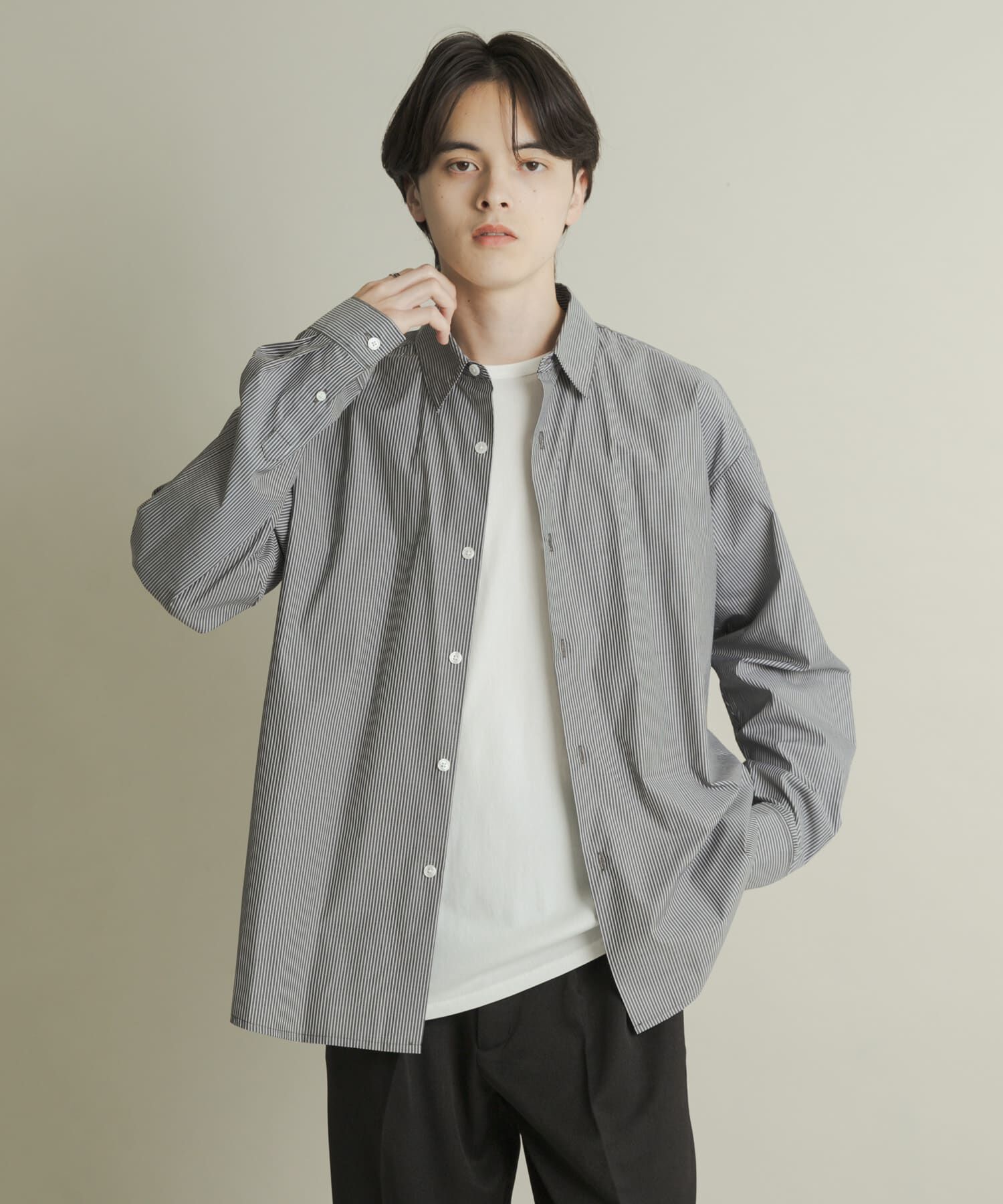 SENSE OF PLACE by URBAN RESEARCH「『WEB/一部店舗限定』コンフォートレギュラーカラーシャツ」|シャツ・ブラウス|