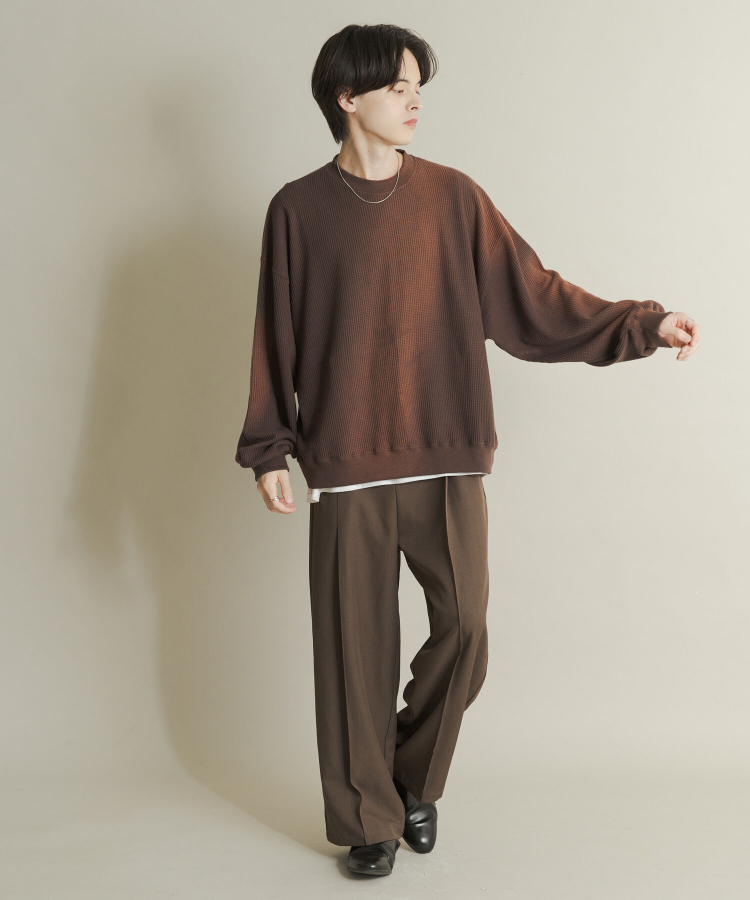 SENSE OF PLACE by URBAN RESEARCH「フェードワッフルバルーンスウェット」|スウェット・ジャージ|