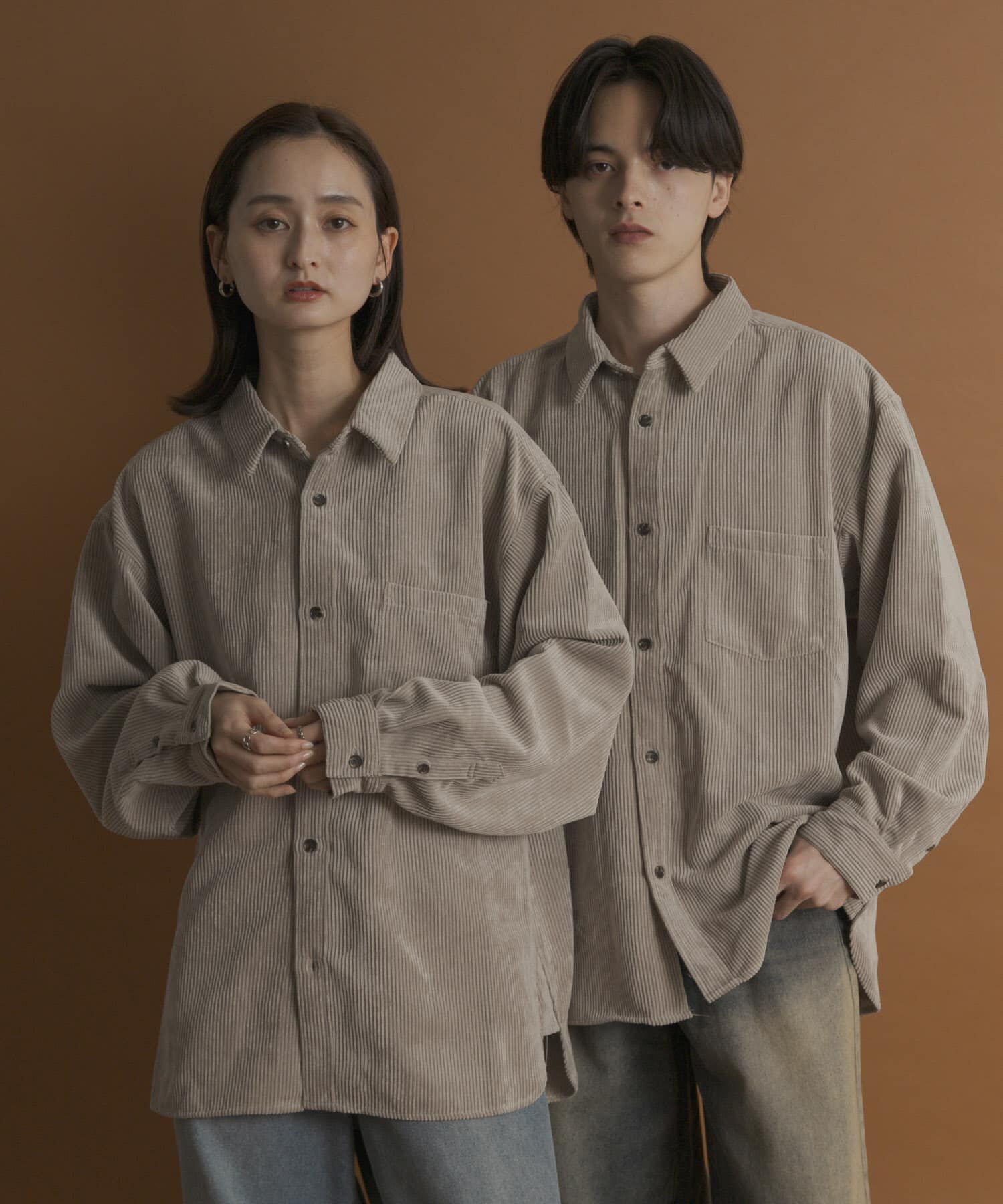 SENSE OF PLACE by URBAN RESEARCH「ウォッシュドコーデュロイロングスリーブシャツ」|シャツ・ブラウス|