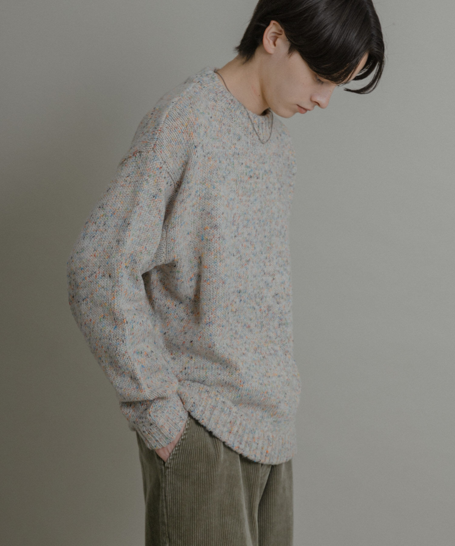 SENSE OF PLACE by URBAN RESEARCH「『洗濯可』カラーネップニットプルオーバー」|ニット・セーター|