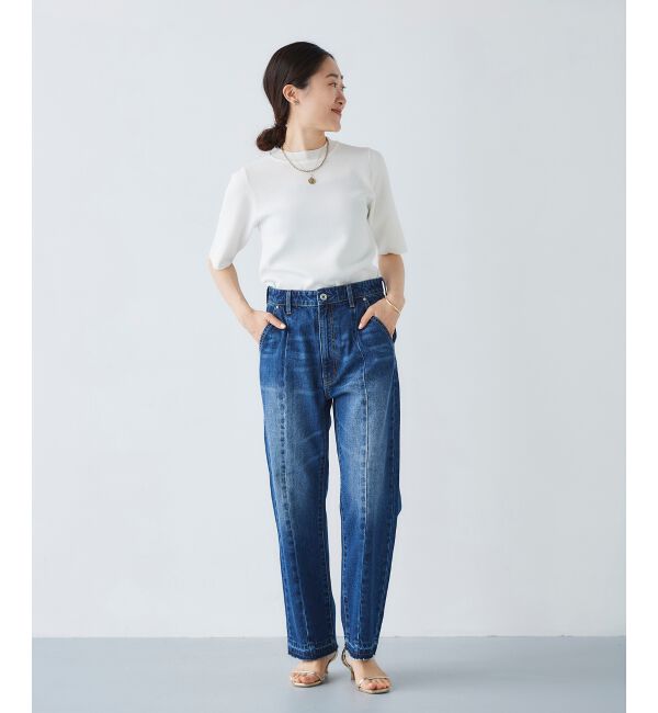  「センターシームストレートデニムパンツ」|デニム|