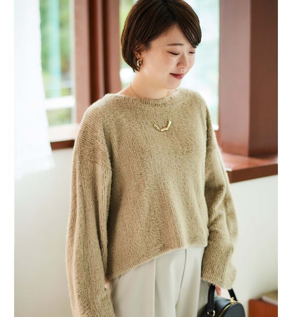 le.coeur blanc「《手洗い可能》シャギードルマンプルオーバー」|プルオーバー|