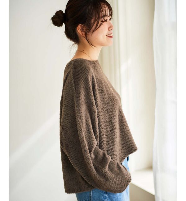 le.coeur blanc「《手洗い可能》シャギードルマンプルオーバー」|プルオーバー|