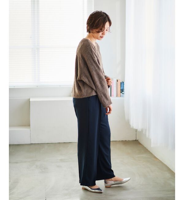 le.coeur blanc「《手洗い可能》シャギードルマンプルオーバー」|プルオーバー|